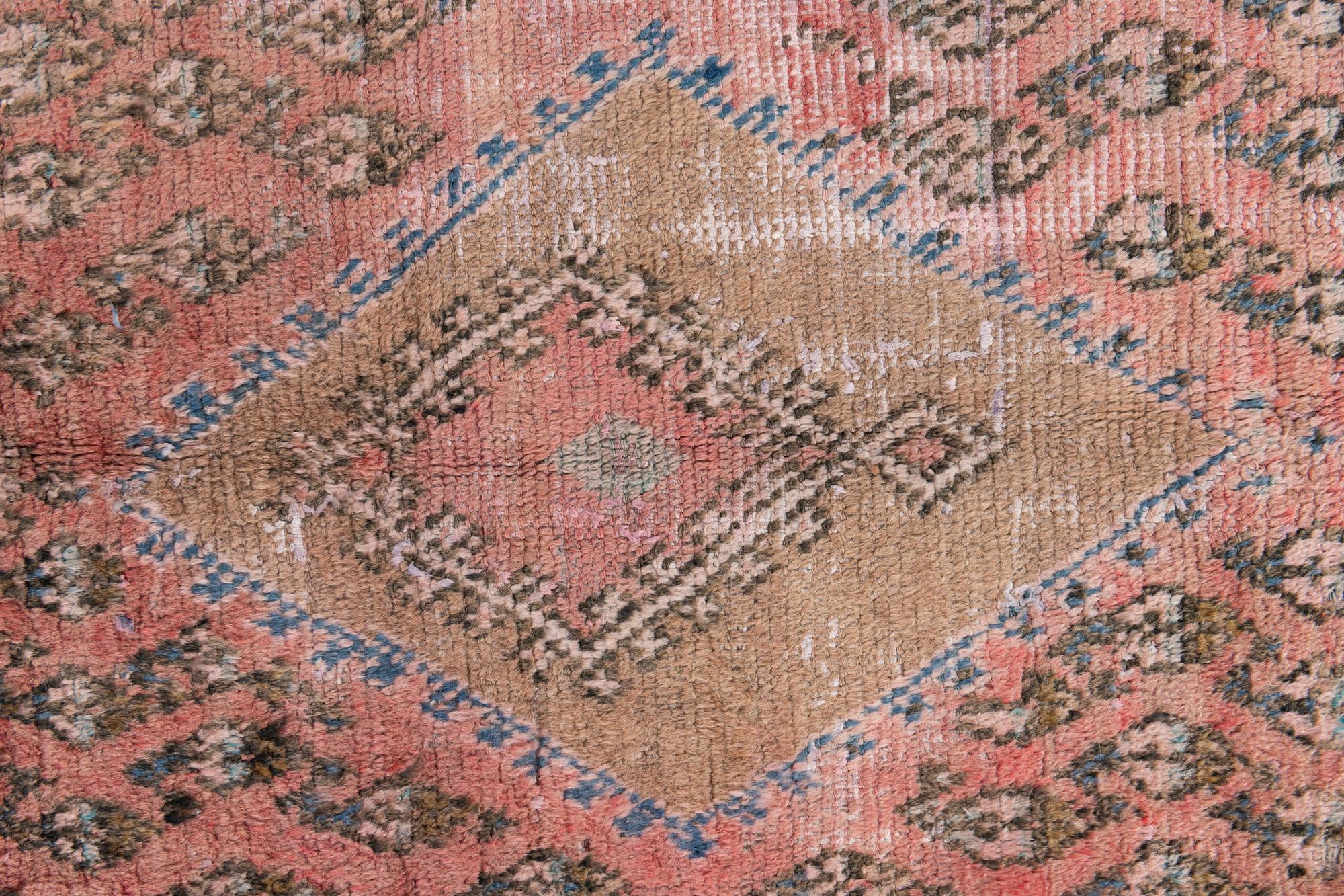 4' 6 x 10' 1 Hand Knotted Ultra Vintage Persian Wool Runner Rug