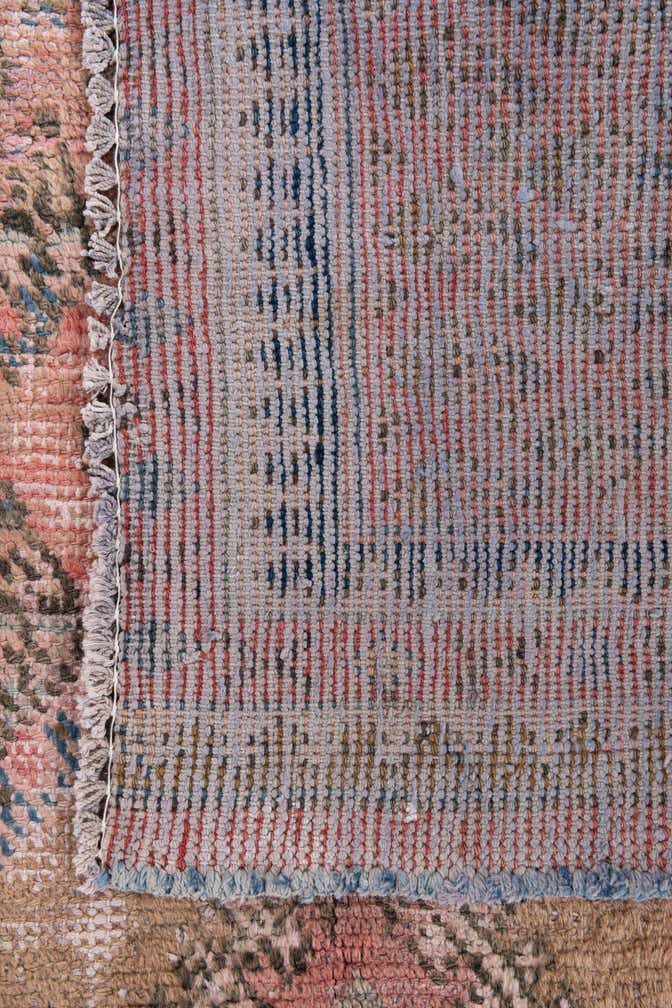 4' 6 x 10' 1 Hand Knotted Ultra Vintage Persian Wool Runner Rug