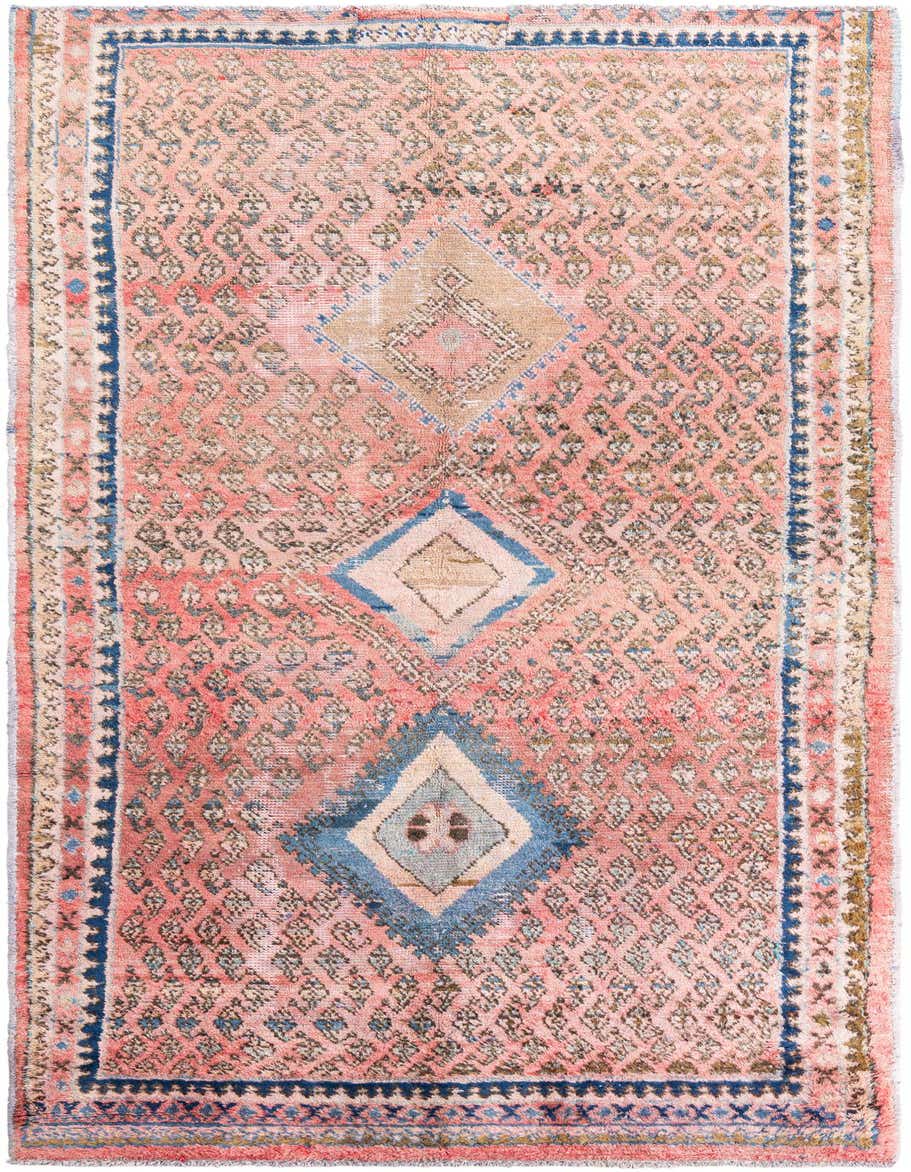 Primary image 4' 6 x 10' 1  Hand Knotted Ultra Vintage Persian Wool Runner Rug