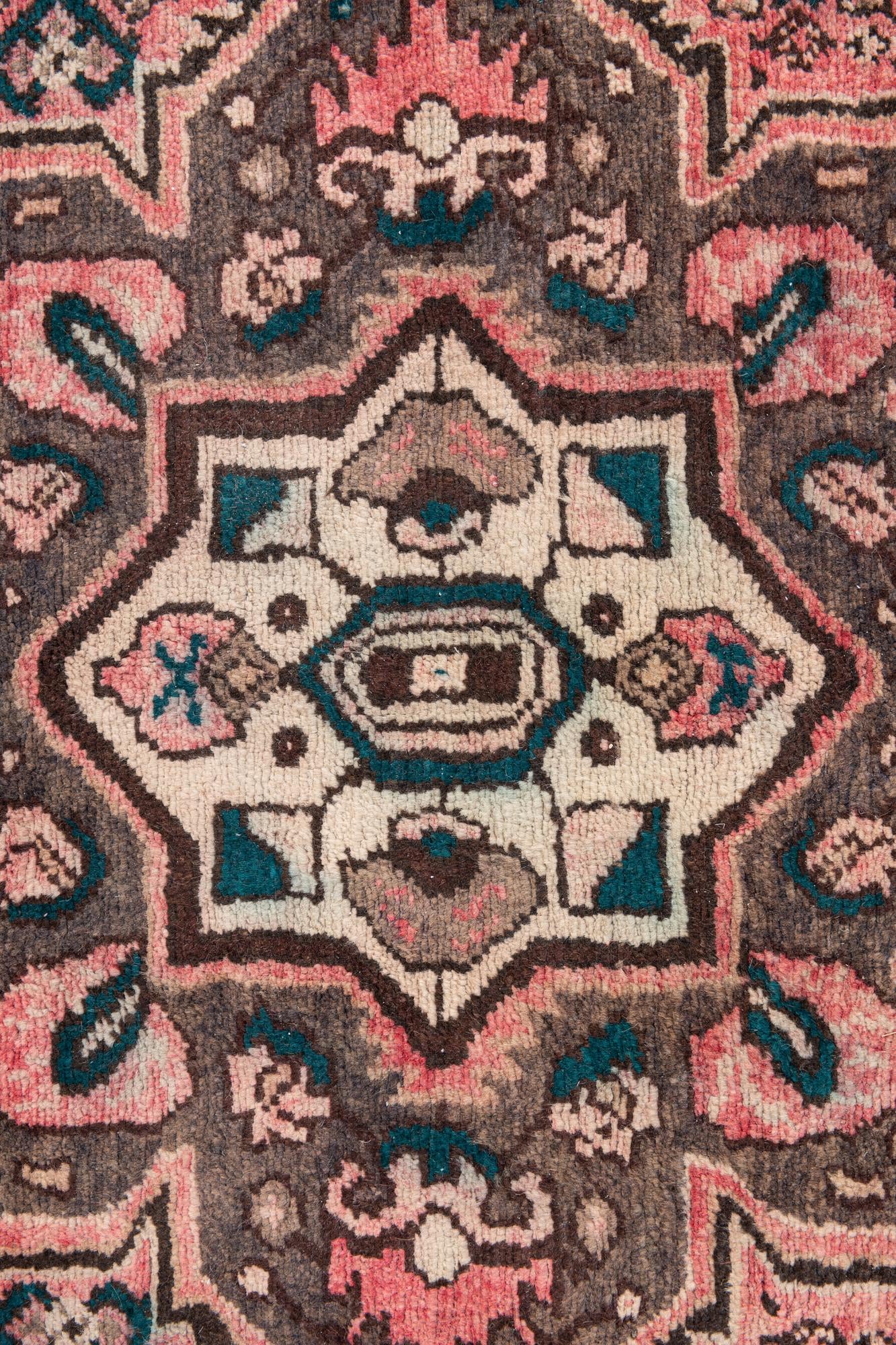 4' 7 x 10' Hand Knotted Ultra Vintage Persian Wool Runner Rug