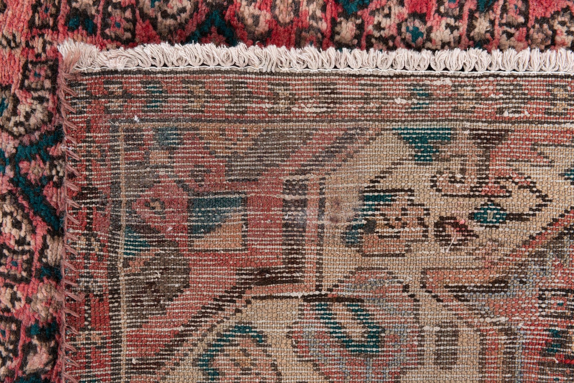 4' 7 x 10' Hand Knotted Ultra Vintage Persian Wool Runner Rug