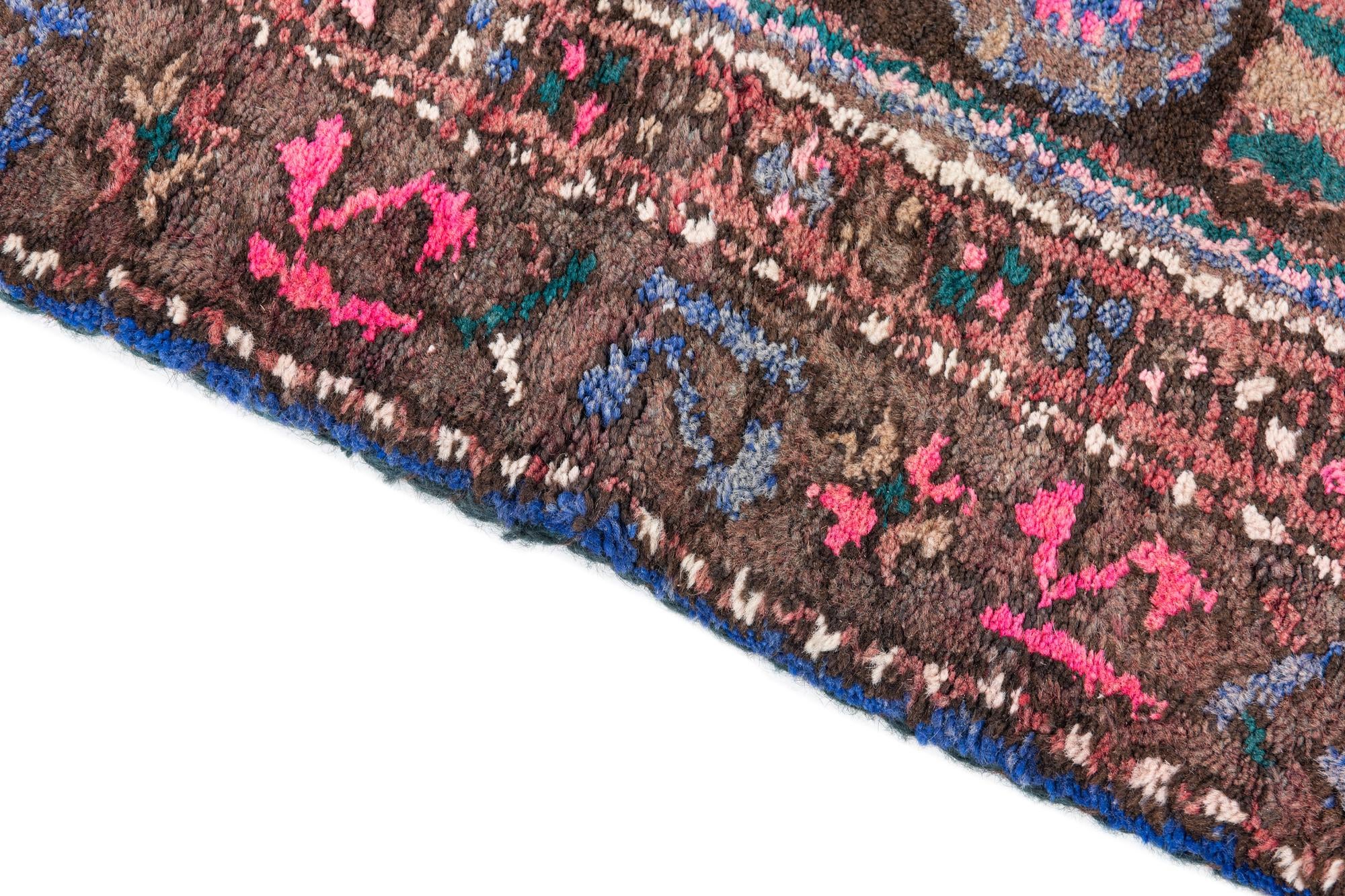 4' 1 x 9' 3 Hand Knotted Ultra Vintage Persian Wool Runner Rug