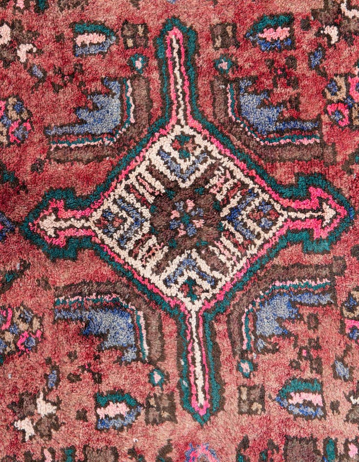 Detail image of 4' 1 x 9' 3  Hand Knotted Ultra Vintage Persian Wool Runner Rug