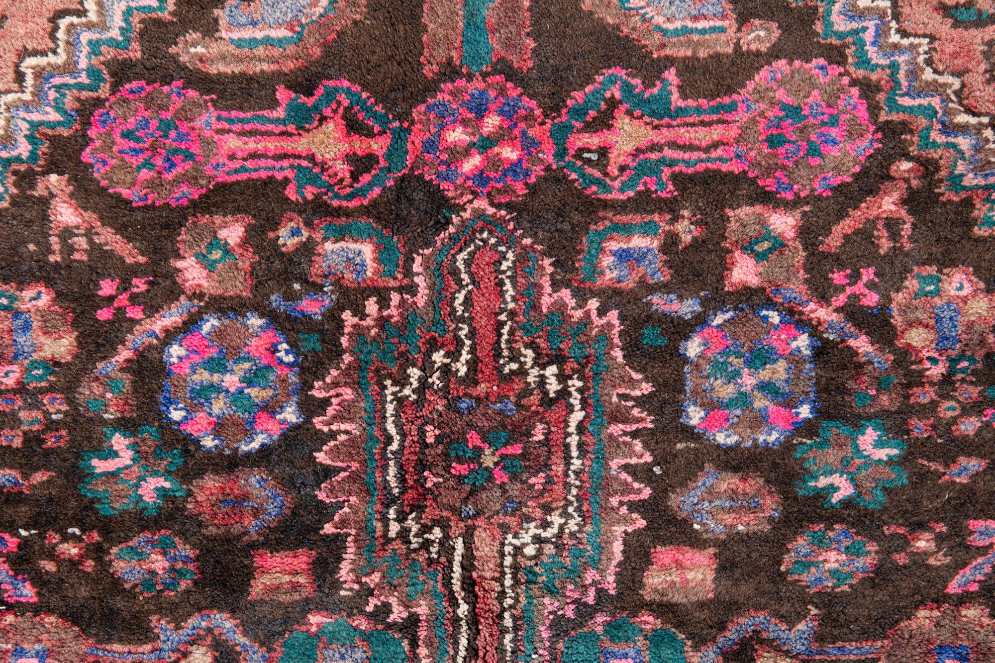 4' 1 x 9' 3 Hand Knotted Ultra Vintage Persian Wool Runner Rug