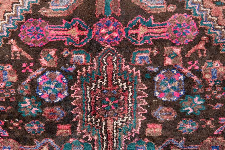 4' 1 x 9' 3 Hand Knotted Ultra Vintage Persian Wool Runner Rug