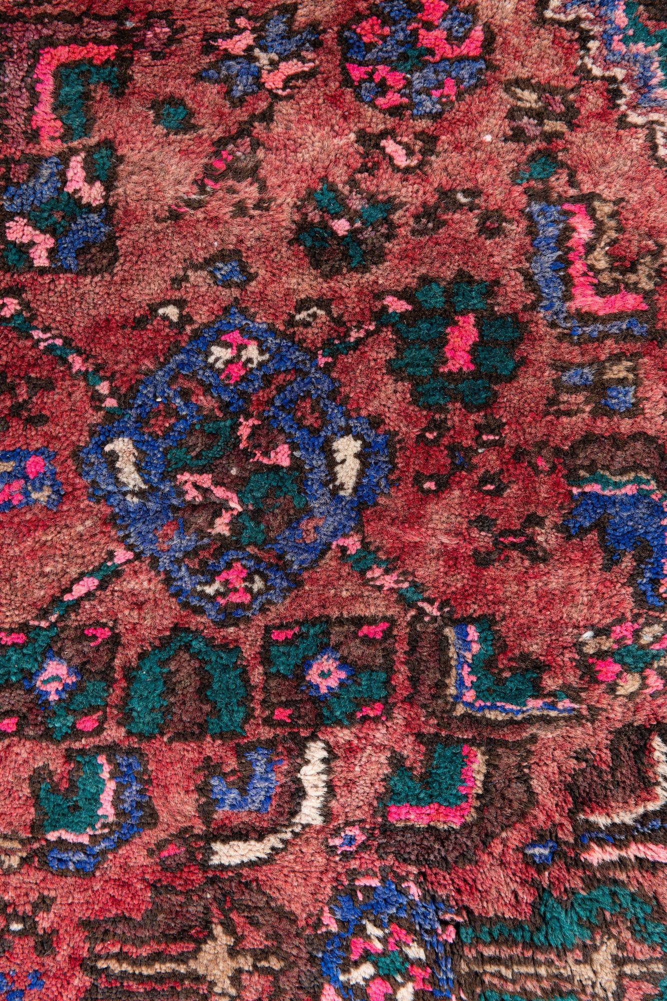 4' 1 x 9' 3 Hand Knotted Ultra Vintage Persian Wool Runner Rug