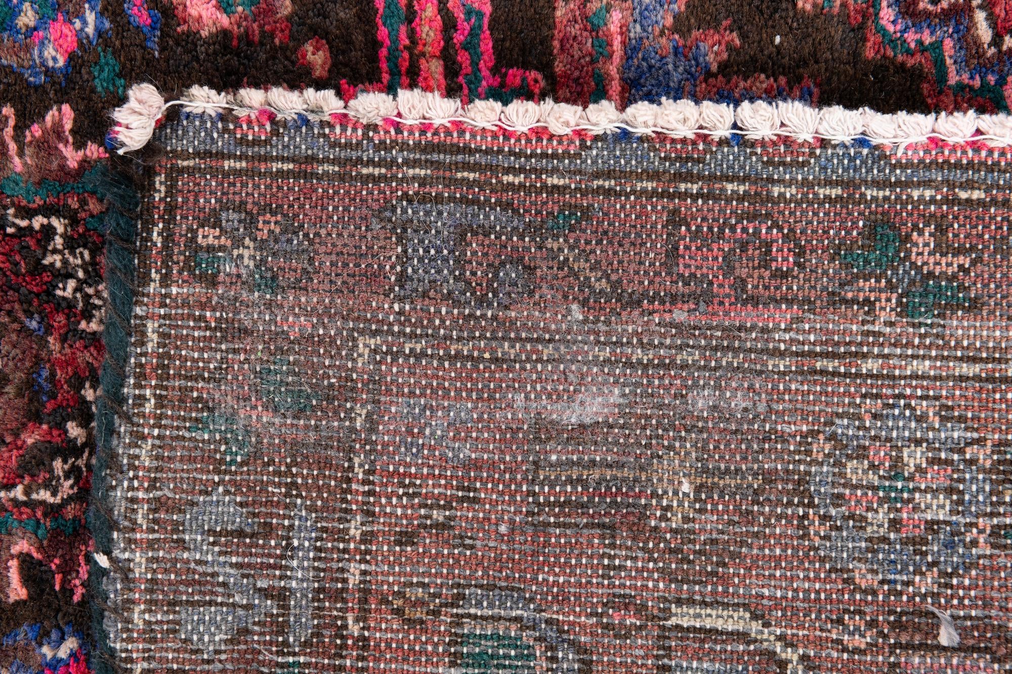4' 1 x 9' 3 Hand Knotted Ultra Vintage Persian Wool Runner Rug