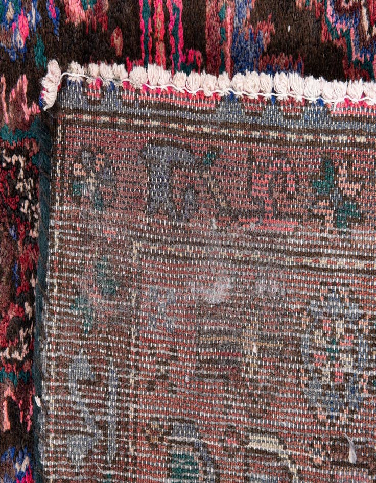 Detail image of 4' 1 x 9' 3  Hand Knotted Ultra Vintage Persian Wool Runner Rug