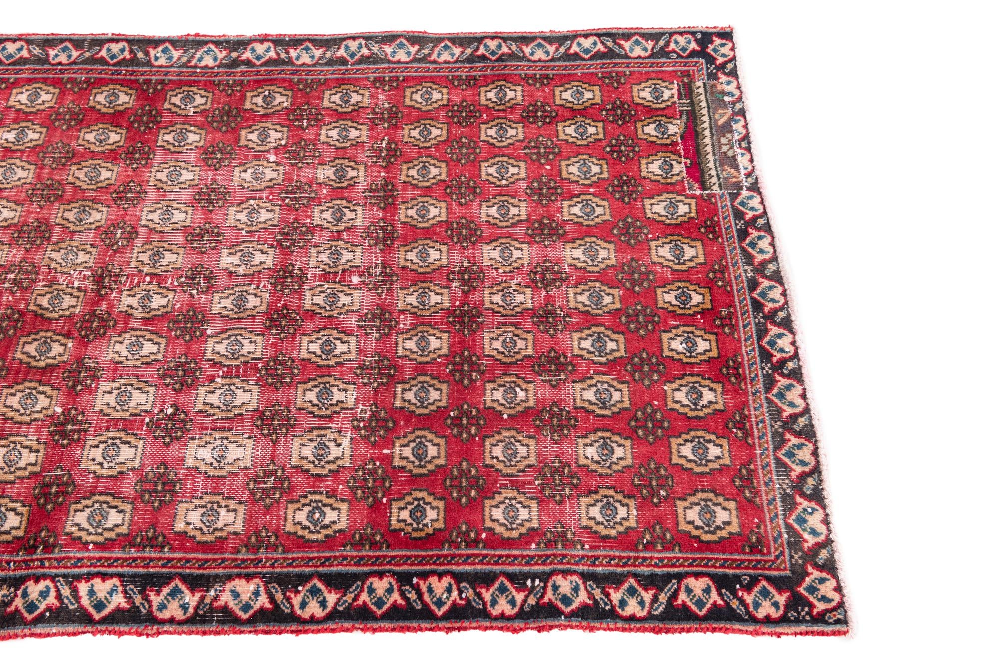 3' 1 x 6' 3 Hand Knotted Ultra Vintage Persian Wool Runner Rug