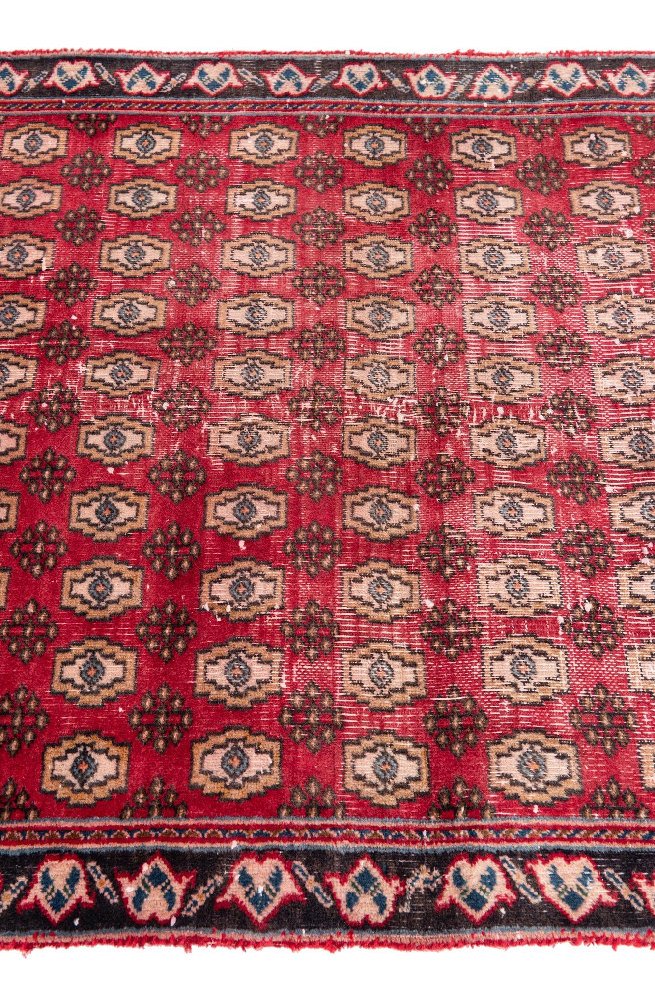 3' 1 x 6' 3 Hand Knotted Ultra Vintage Persian Wool Runner Rug