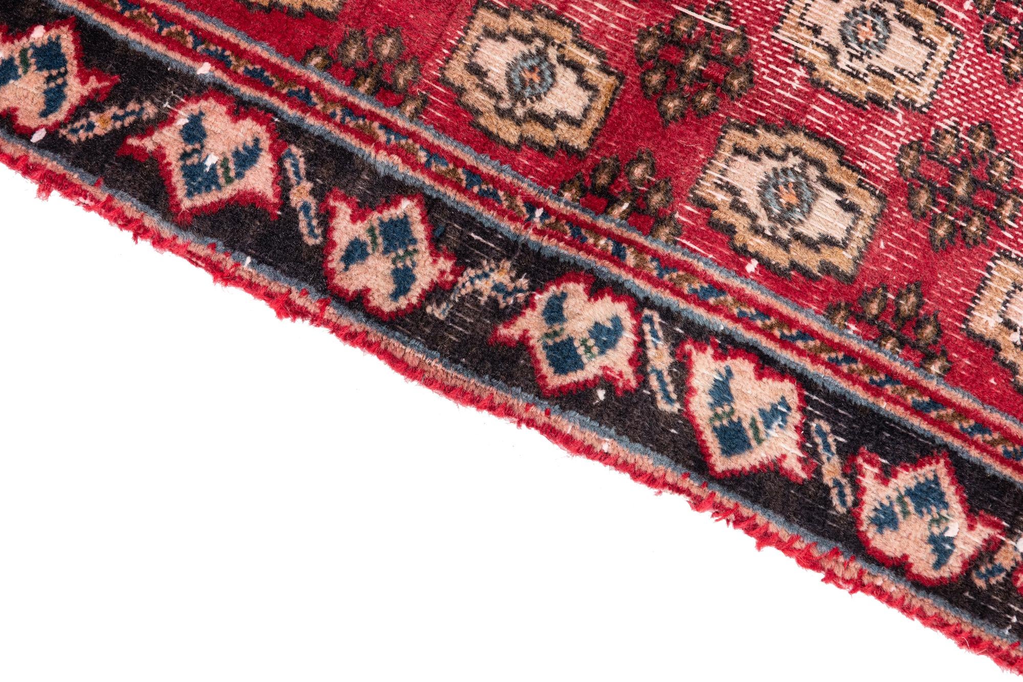 3' 1 x 6' 3 Hand Knotted Ultra Vintage Persian Wool Runner Rug