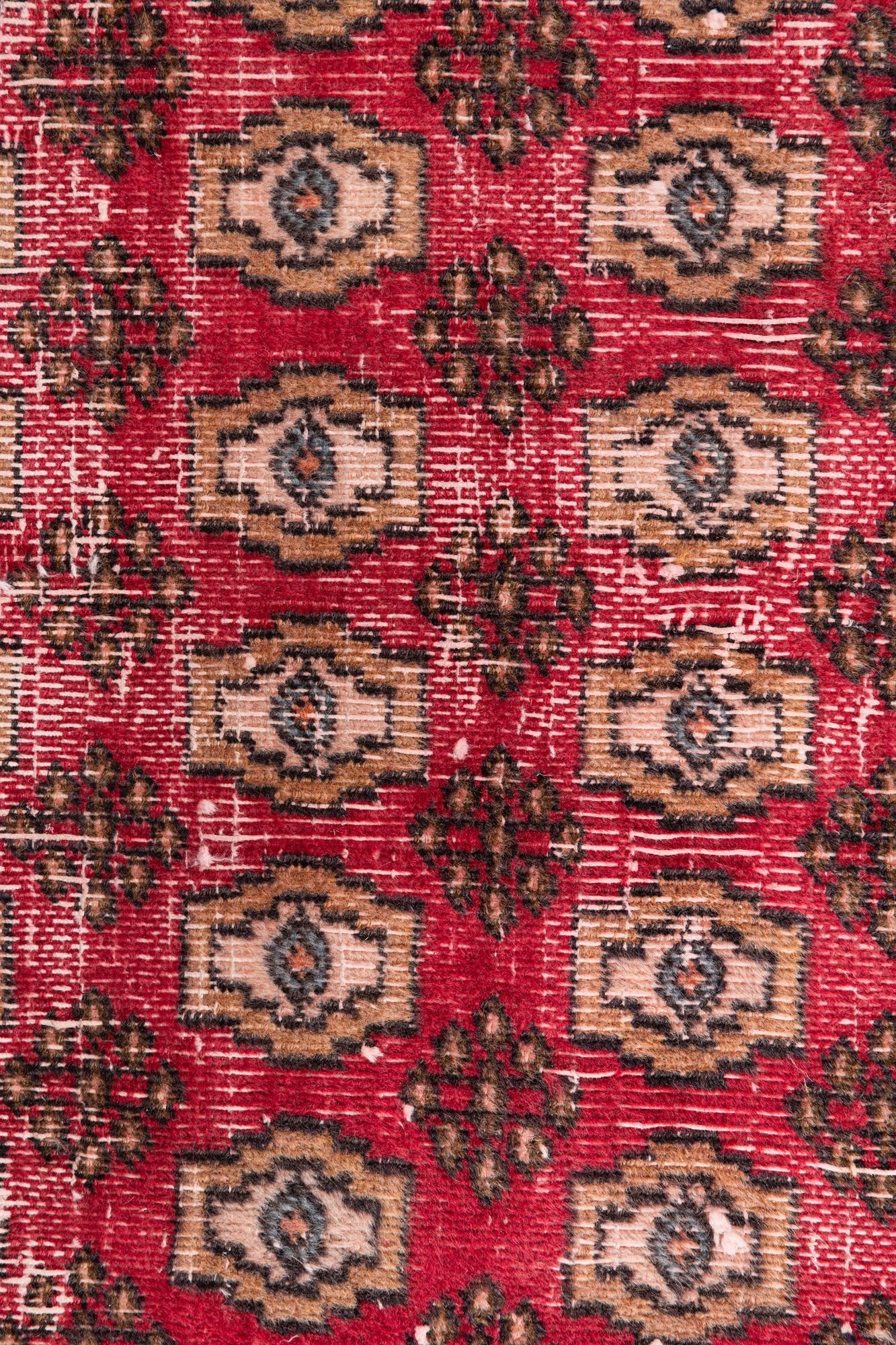 3' 1 x 6' 3 Hand Knotted Ultra Vintage Persian Wool Runner Rug