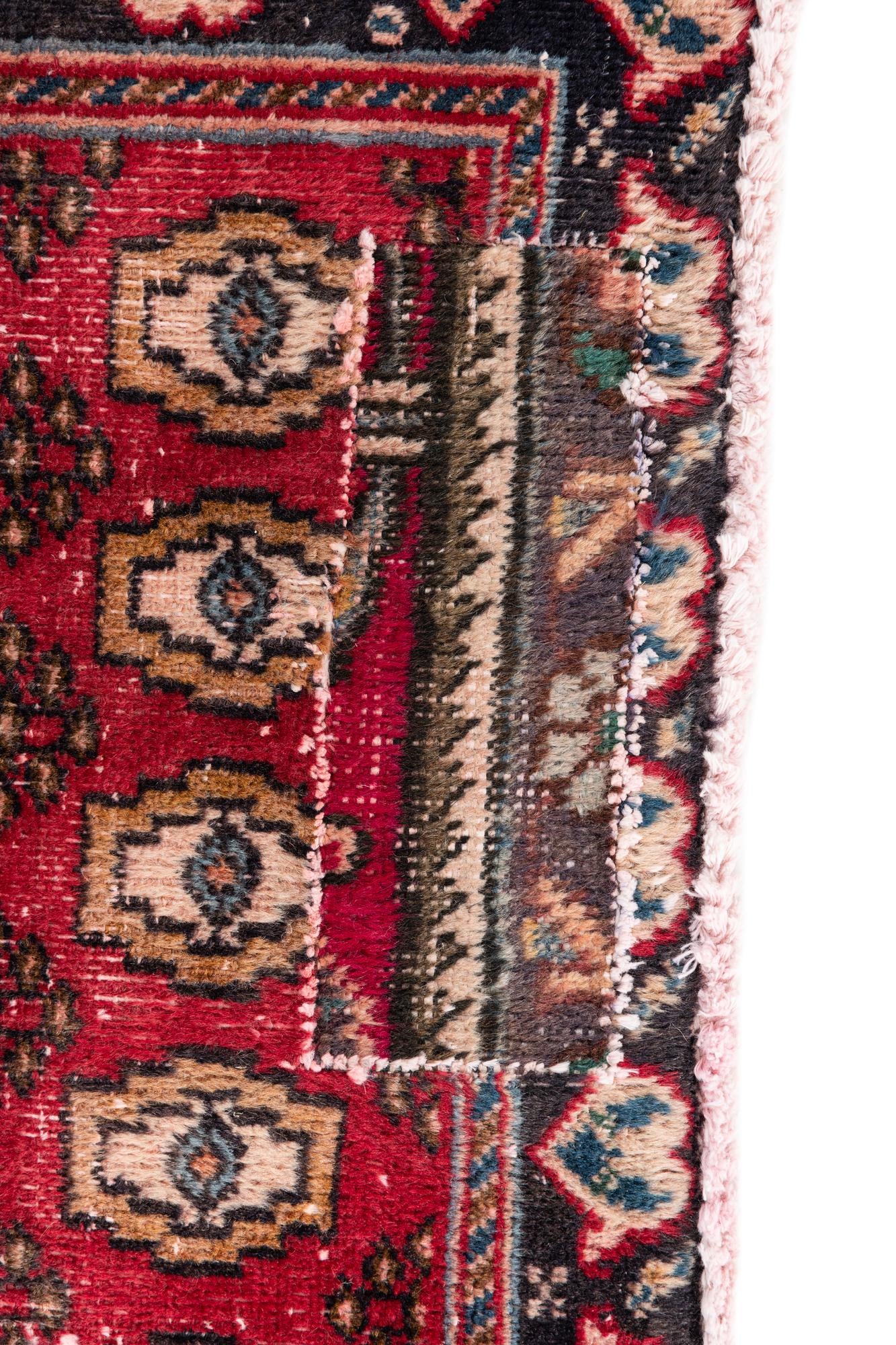 3' 1 x 6' 3 Hand Knotted Ultra Vintage Persian Wool Runner Rug