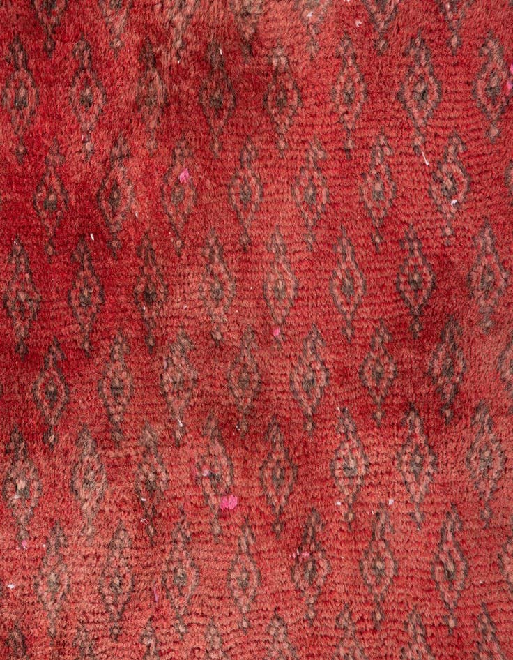 Detail image of 3' 2 x 10' 2  Hand Knotted Ultra Vintage Persian Wool Runner Rug