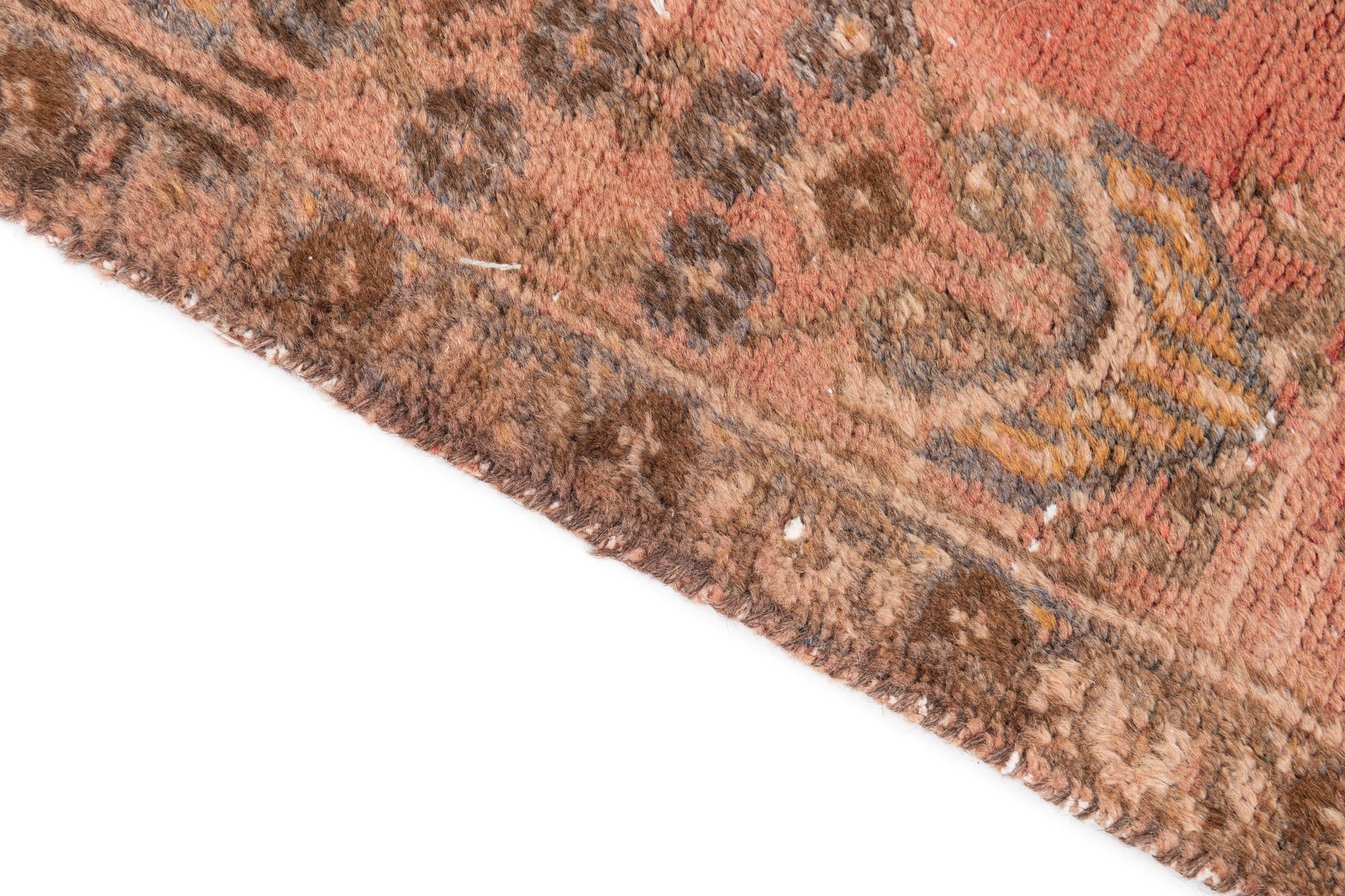 3' 6 x 7' 2 Hand Knotted Ultra Vintage Persian Wool Runner Rug