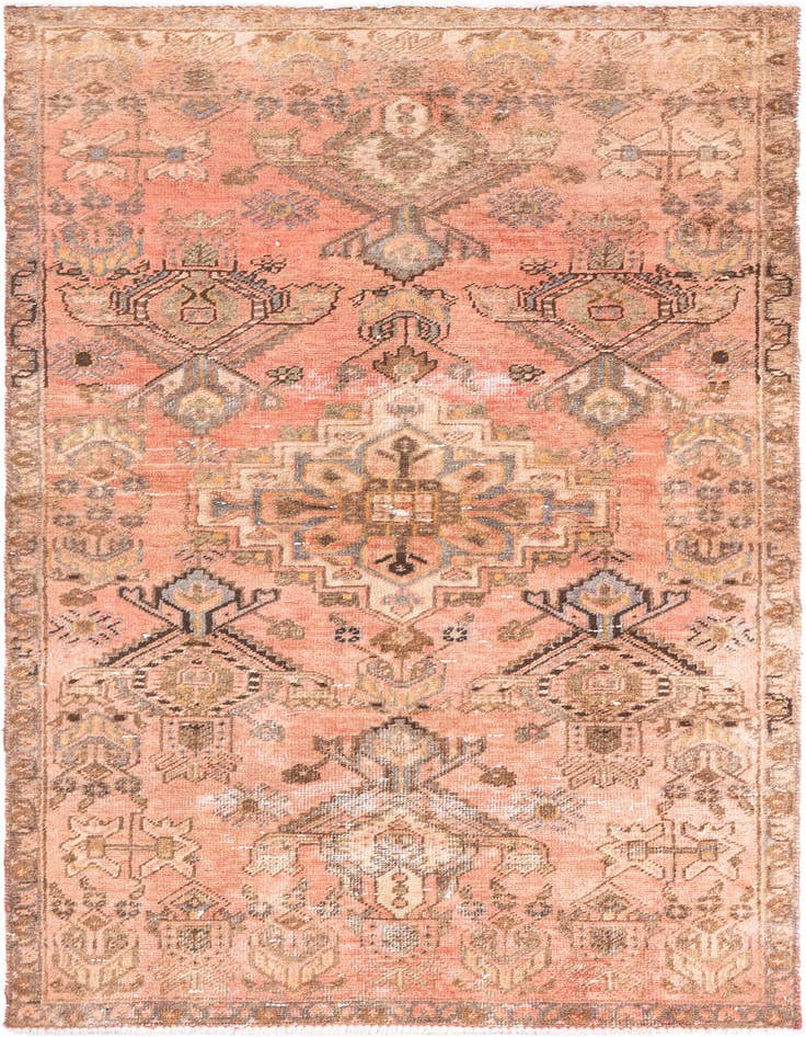 Detail image of 3' 6 x 7' 2 Hand Knotted Ultra Vintage Persian Wool Runner Rug