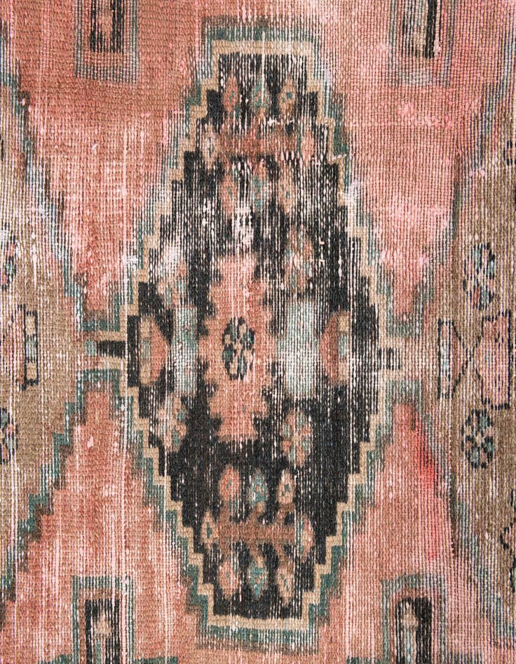 Detail image of 2' 9 x 8' 10  Hand Knotted Ultra Vintage Persian Wool Runner Rug