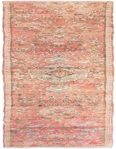 Detail image of 1' 8 x 8' 7 Hand Knotted Ultra Vintage Persian Wool Runner Rug