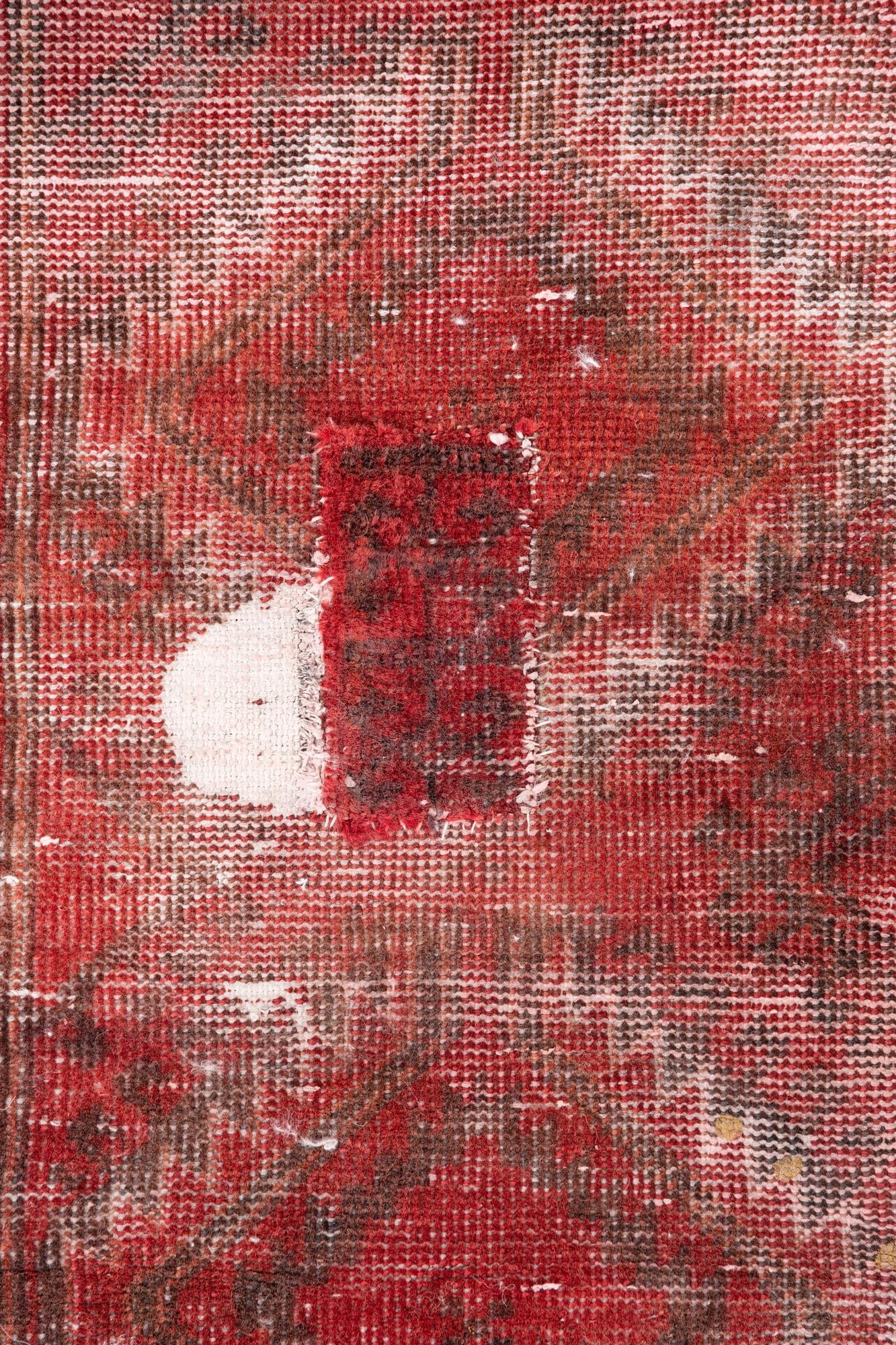 2' 8 x 5' 7 Hand Knotted Ultra Vintage Persian Wool Runner Rug