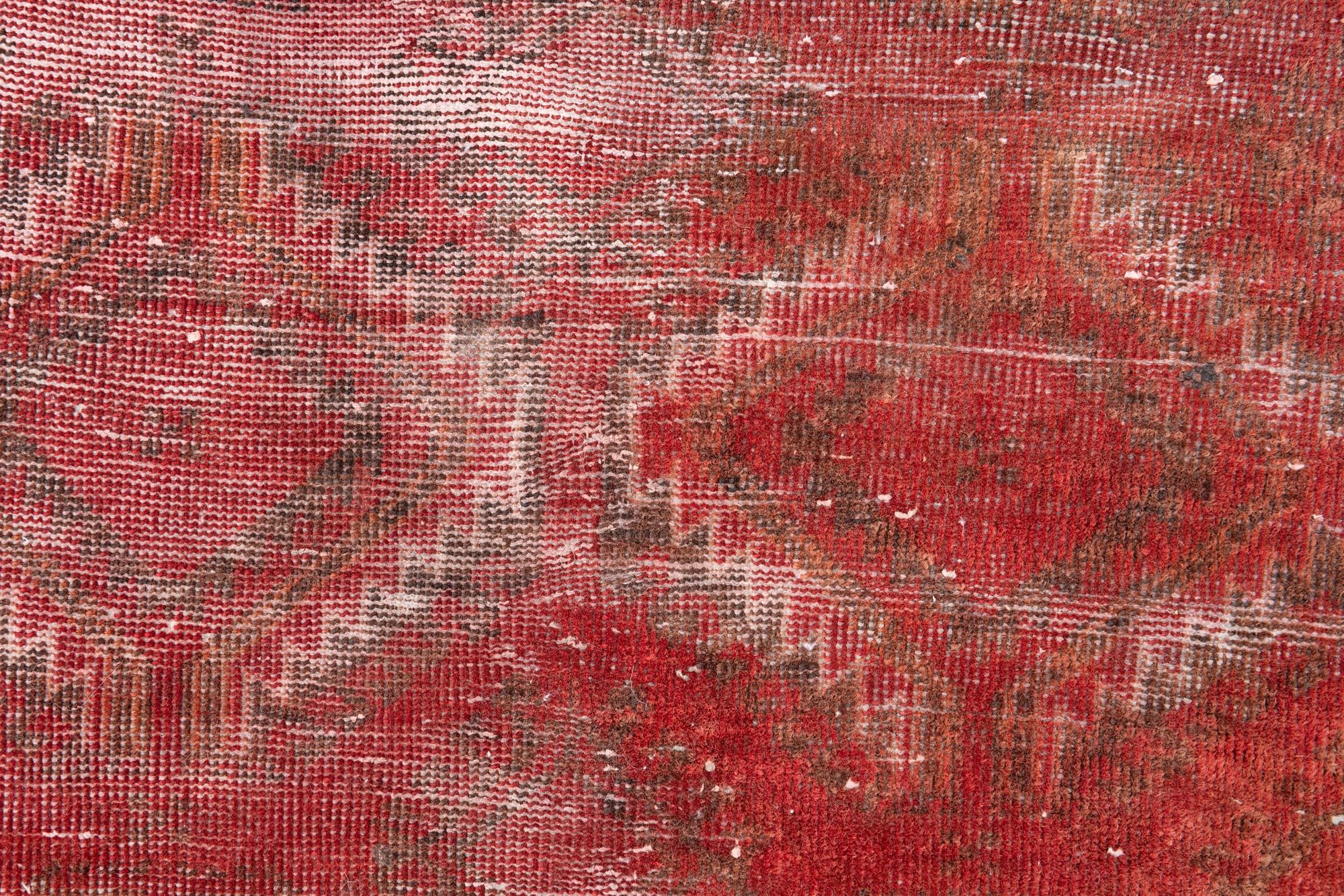 2' 8 x 5' 7 Hand Knotted Ultra Vintage Persian Wool Runner Rug