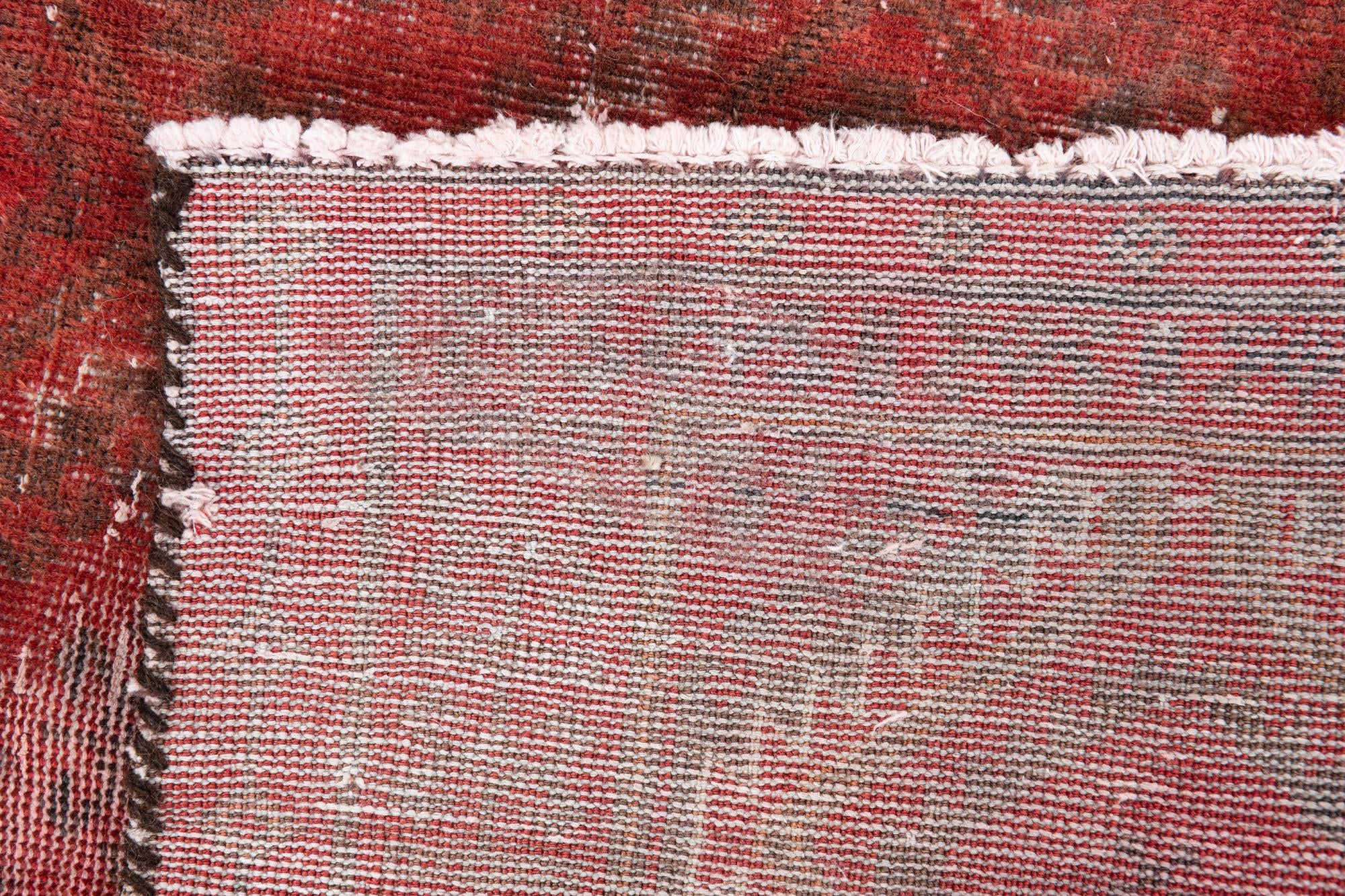 2' 8 x 5' 7 Hand Knotted Ultra Vintage Persian Wool Runner Rug