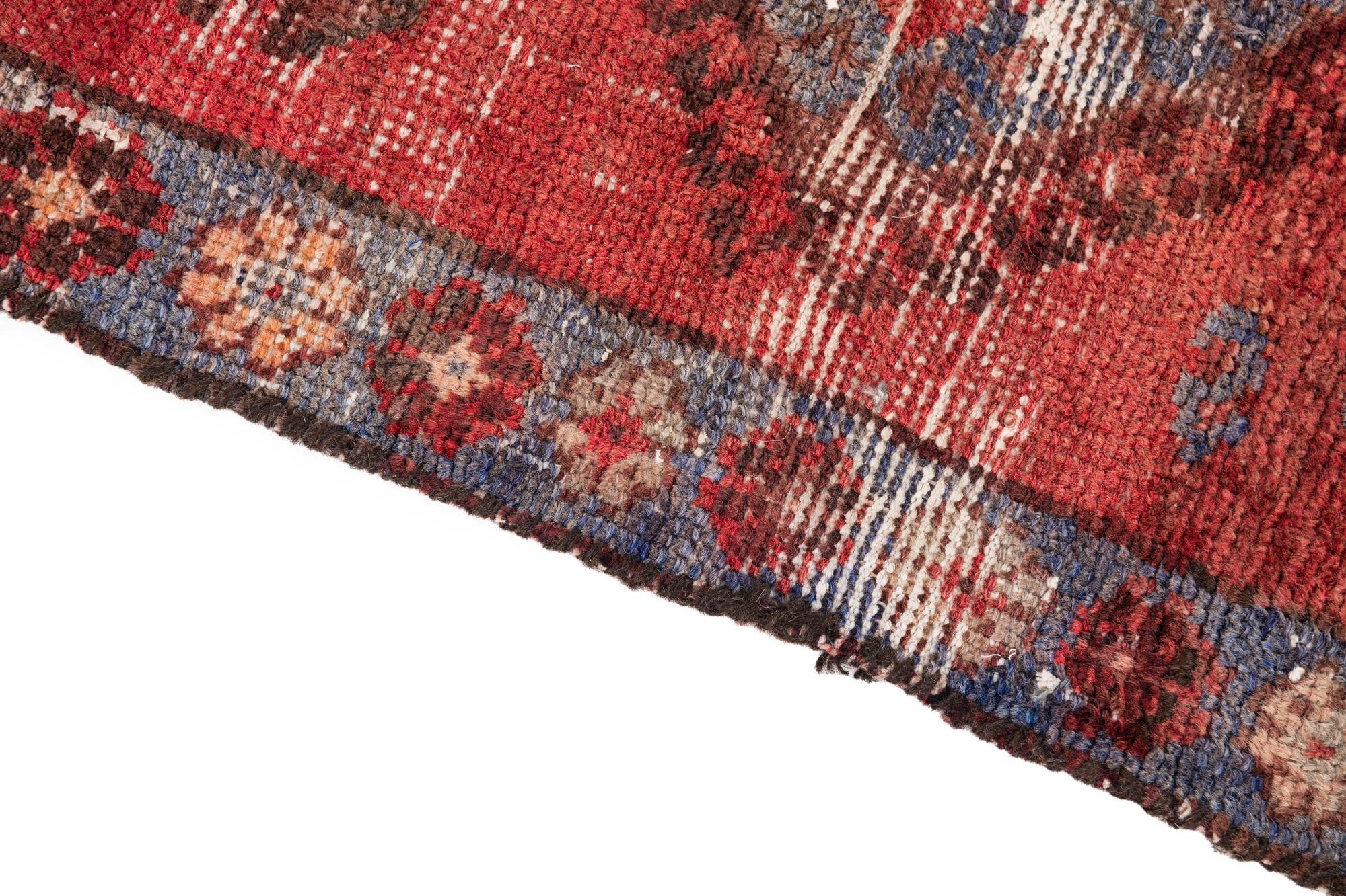 3' 3 x 6' 9 Hand Knotted Ultra Vintage Persian Wool Runner Rug
