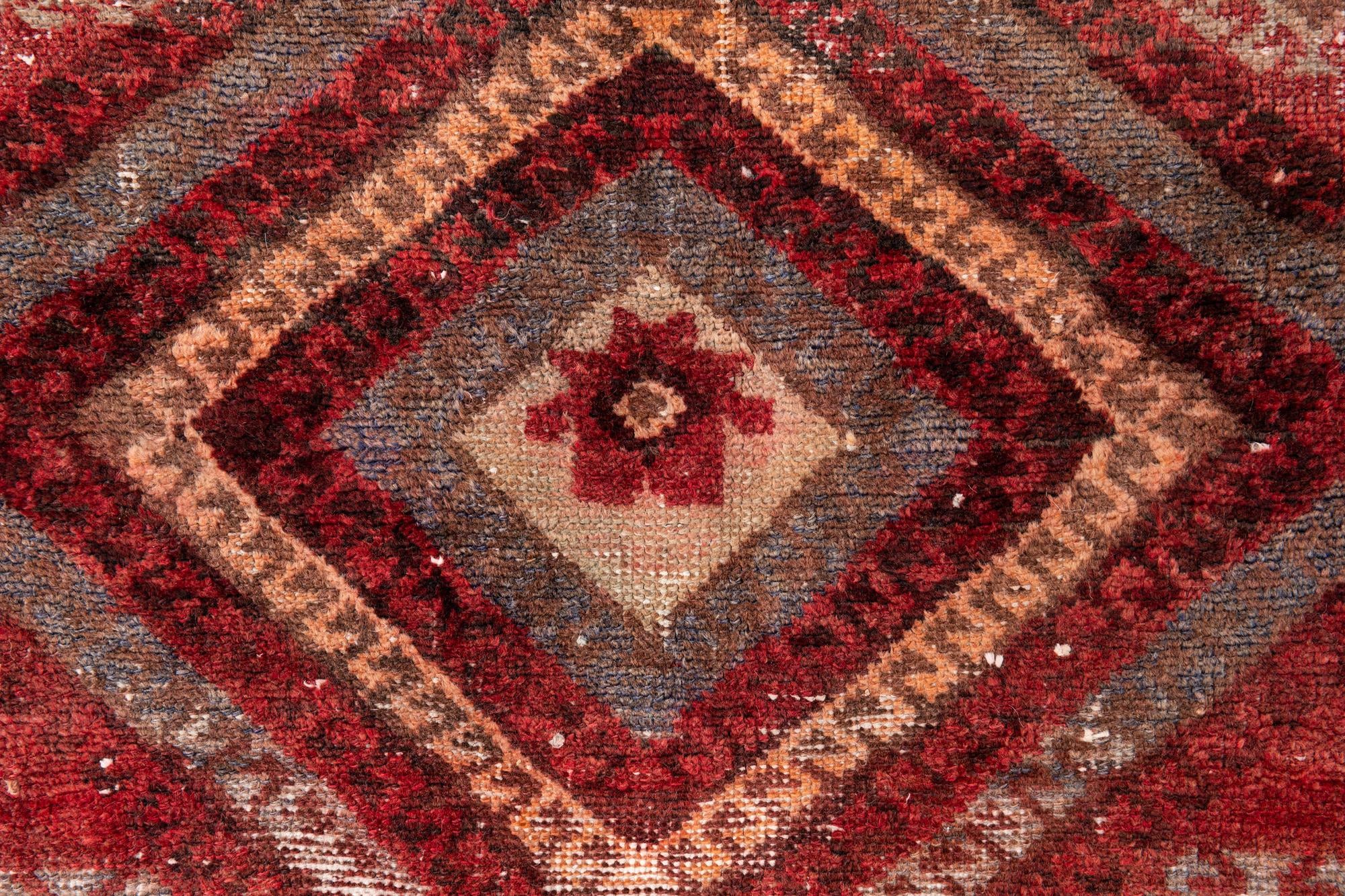3' 3 x 6' 9 Hand Knotted Ultra Vintage Persian Wool Runner Rug