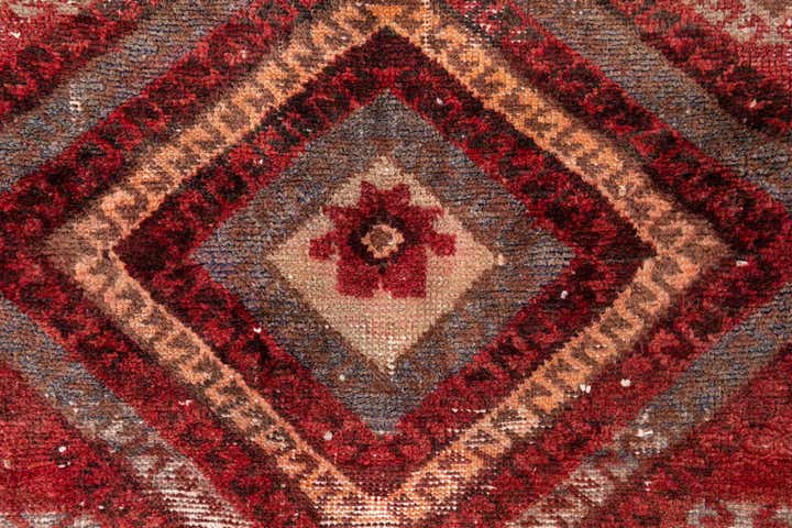 3' 3 x 6' 9 Hand Knotted Ultra Vintage Persian Wool Runner Rug