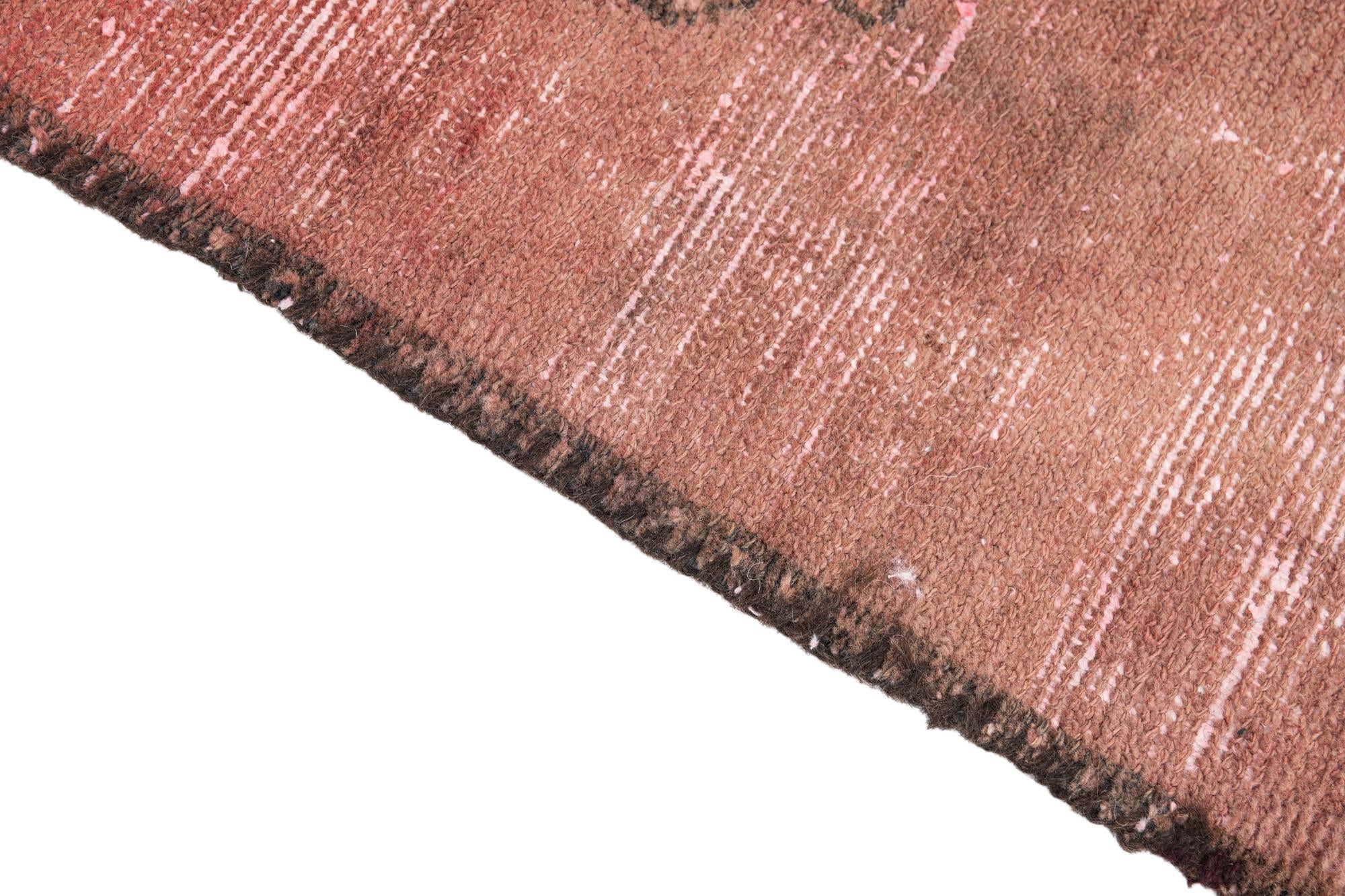 3' 6 x 8' 5 Hand Knotted Ultra Vintage Persian Wool Runner Rug
