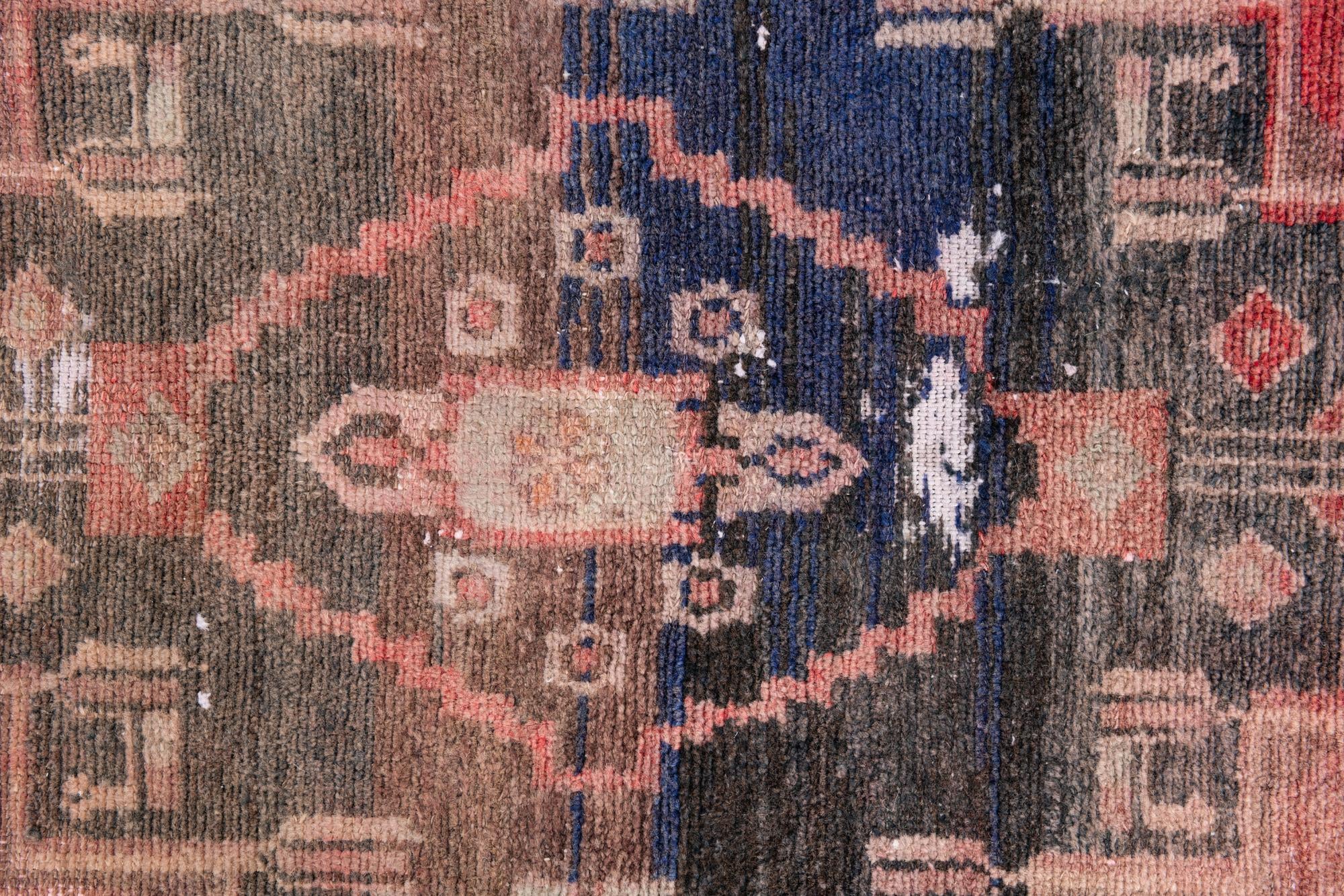 3' 6 x 8' 5 Hand Knotted Ultra Vintage Persian Wool Runner Rug