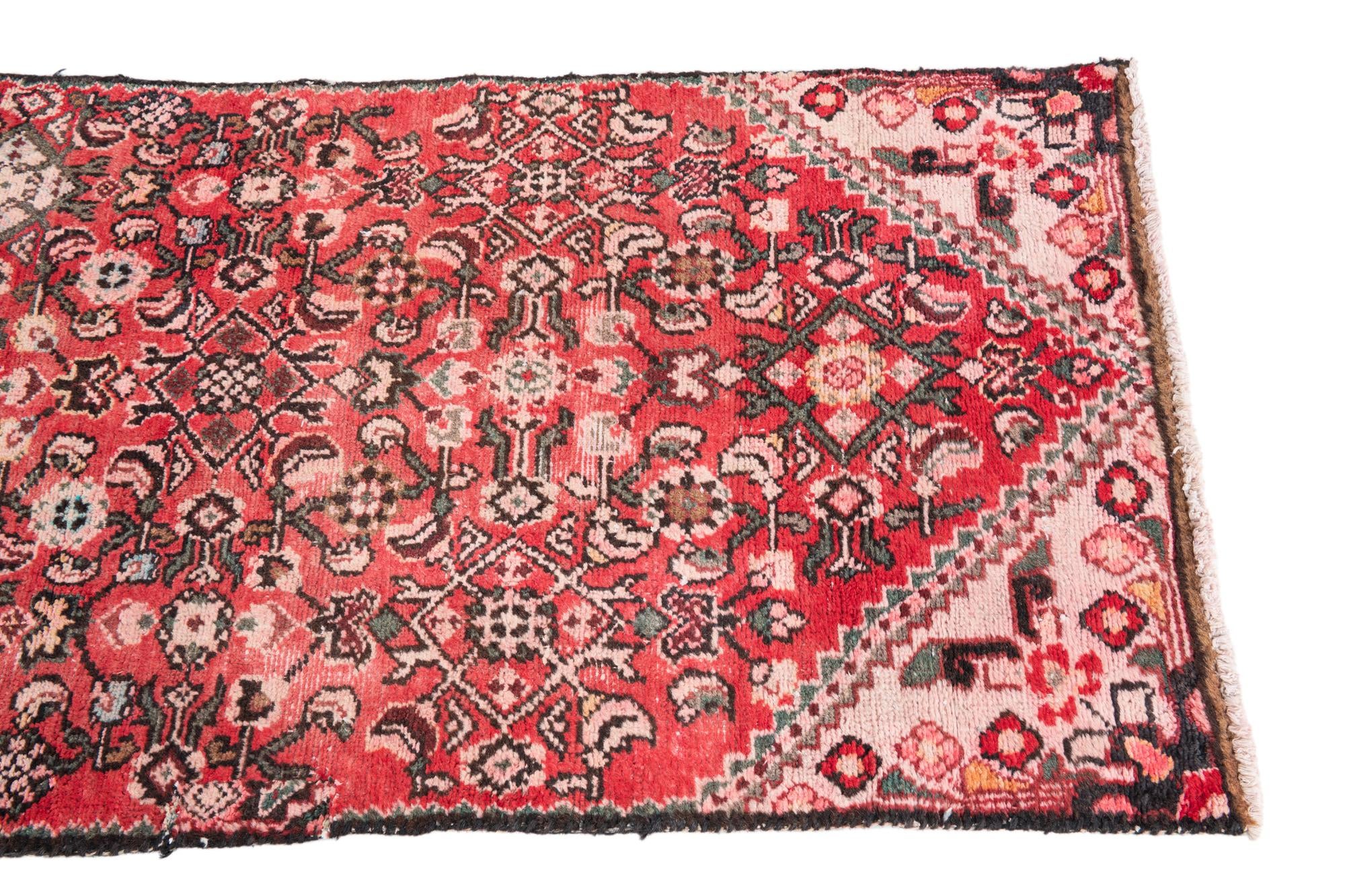 2' 4 x 9' Hand Knotted Ultra Vintage Persian Wool Runner Rug