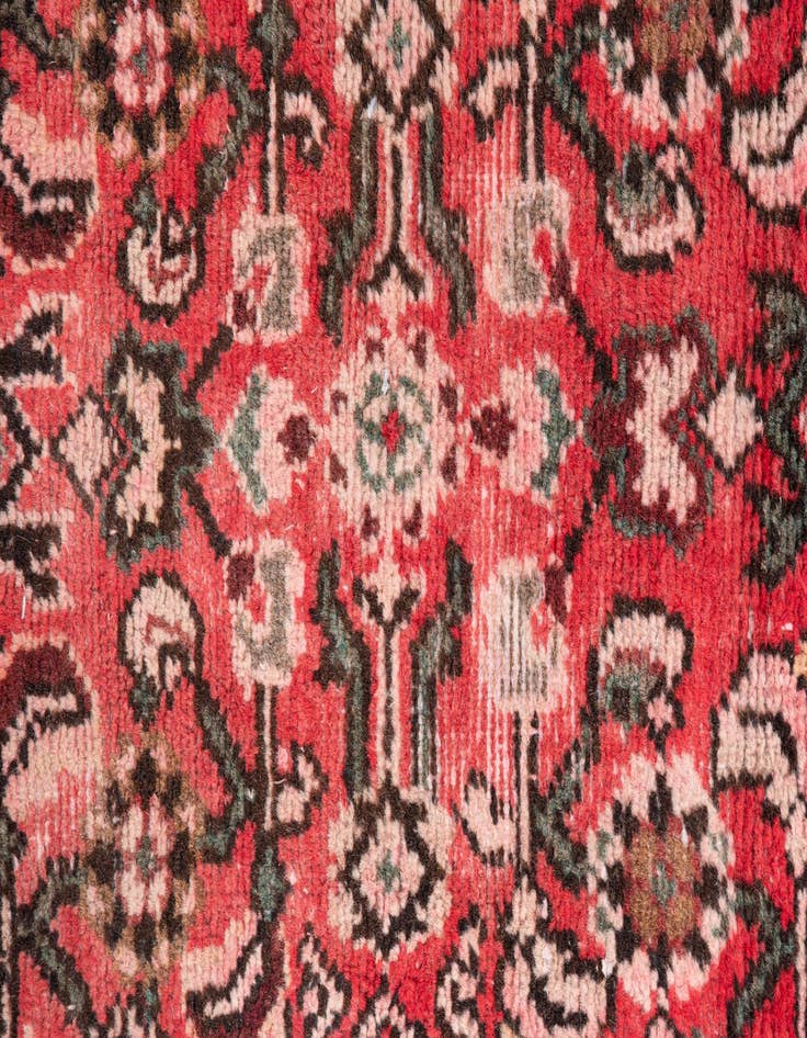 Detail image of 2' 4 x 9'  Hand Knotted Ultra Vintage Persian Wool Runner Rug