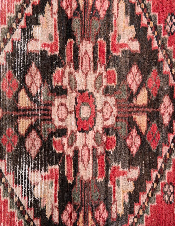 Detail image of 2' 4 x 9'  Hand Knotted Ultra Vintage Persian Wool Runner Rug
