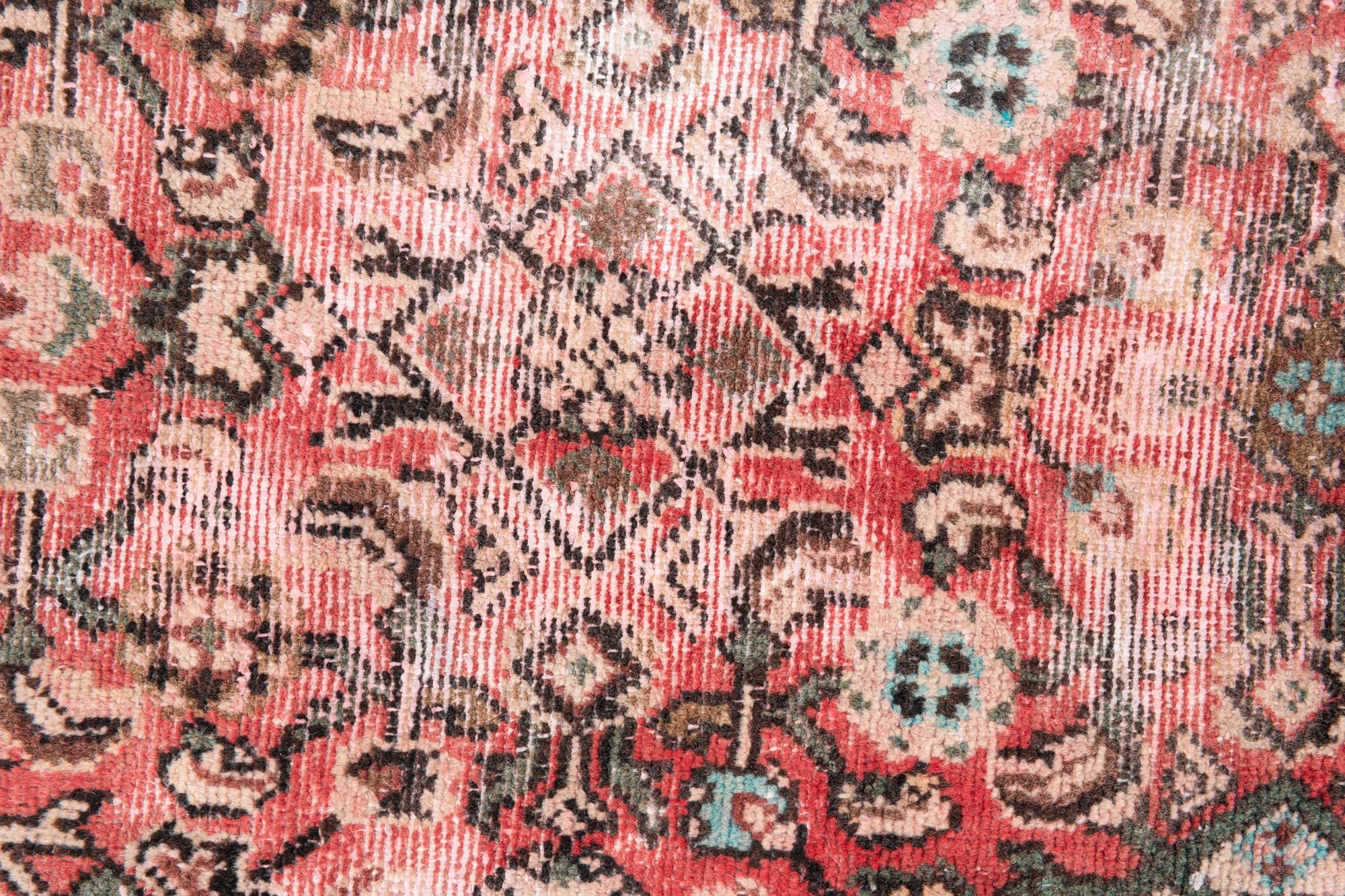 2' 4 x 9' Hand Knotted Ultra Vintage Persian Wool Runner Rug