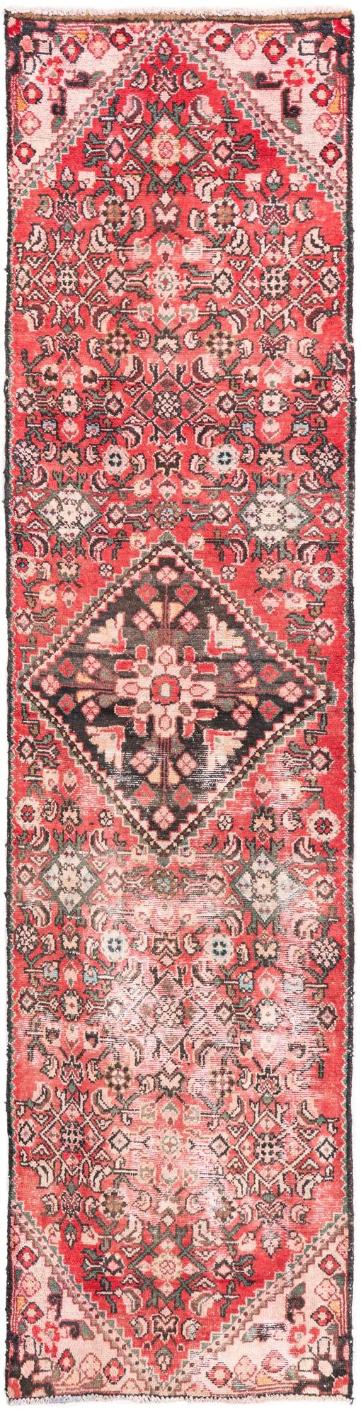2' 4 x 9' Hand Knotted Ultra Vintage Persian Wool Runner Rug