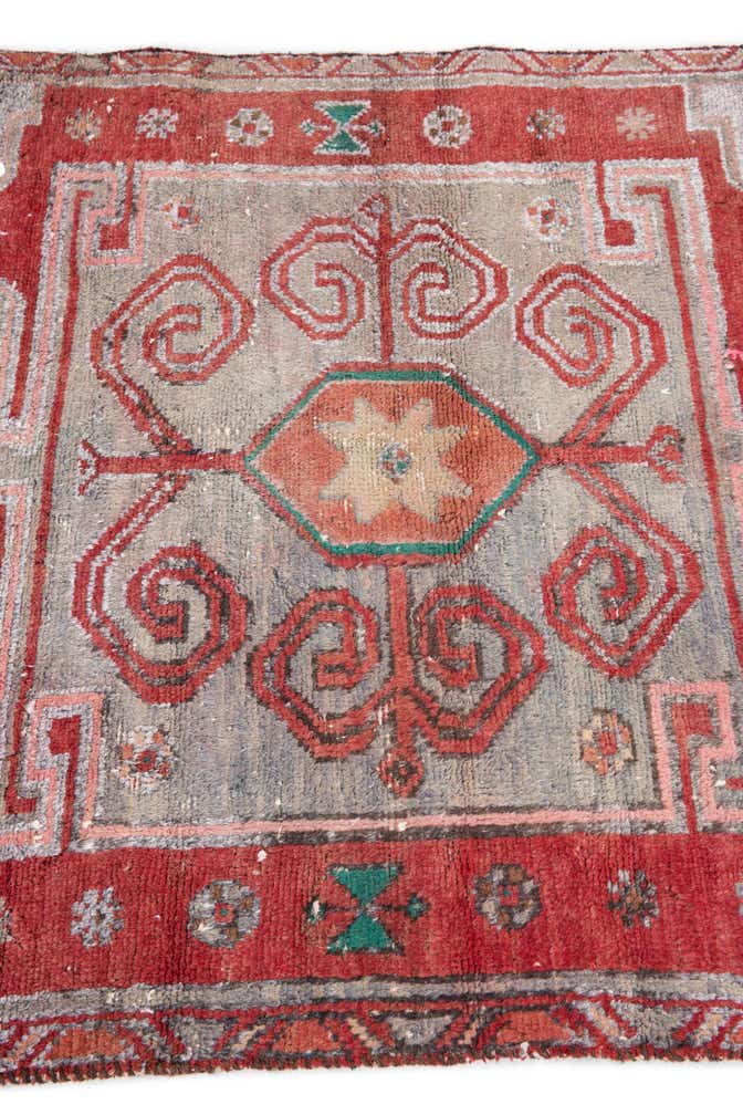 3' 2 x 5' 9 Hand Knotted Ultra Vintage Persian Wool Runner Rug