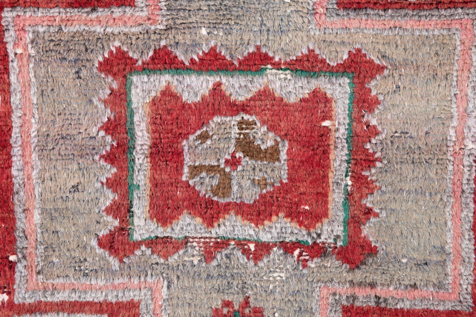 3' 2 x 5' 9 Hand Knotted Ultra Vintage Persian Wool Runner Rug