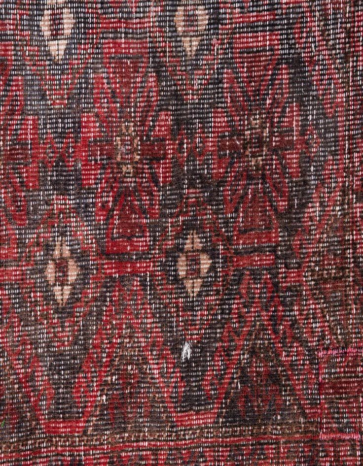 Detail image of 2' 2 x 5' 6  Hand Knotted Ultra Vintage Persian Wool Runner Rug