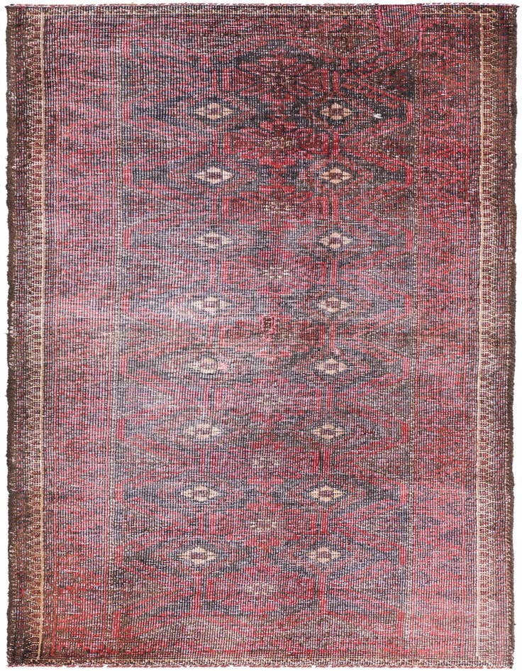 Detail image of 2' 2 x 5' 6 Hand Knotted Ultra Vintage Persian Wool Runner Rug