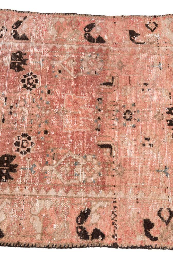 2' 8 x 6' 1 Hand Knotted Ultra Vintage Persian Wool Runner Rug