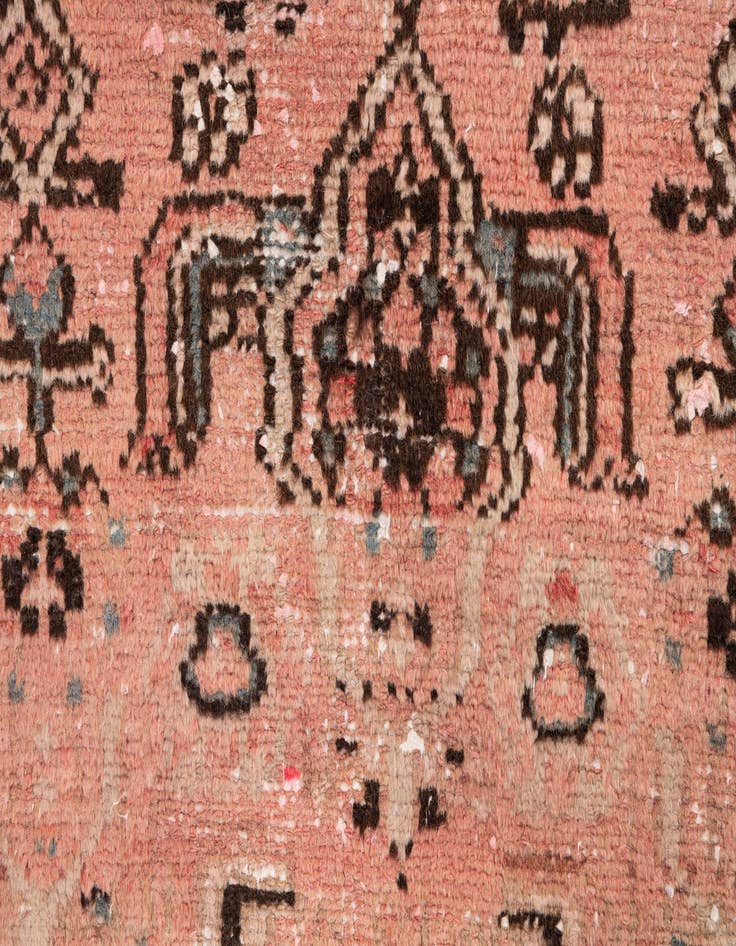 Detail image of 2' 8 x 6' 1  Hand Knotted Ultra Vintage Persian Wool Runner Rug