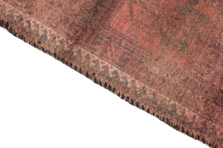 Detail image of 2' 8 x 6' 4 Hand Knotted Ultra Vintage Persian Wool Runner Rug
