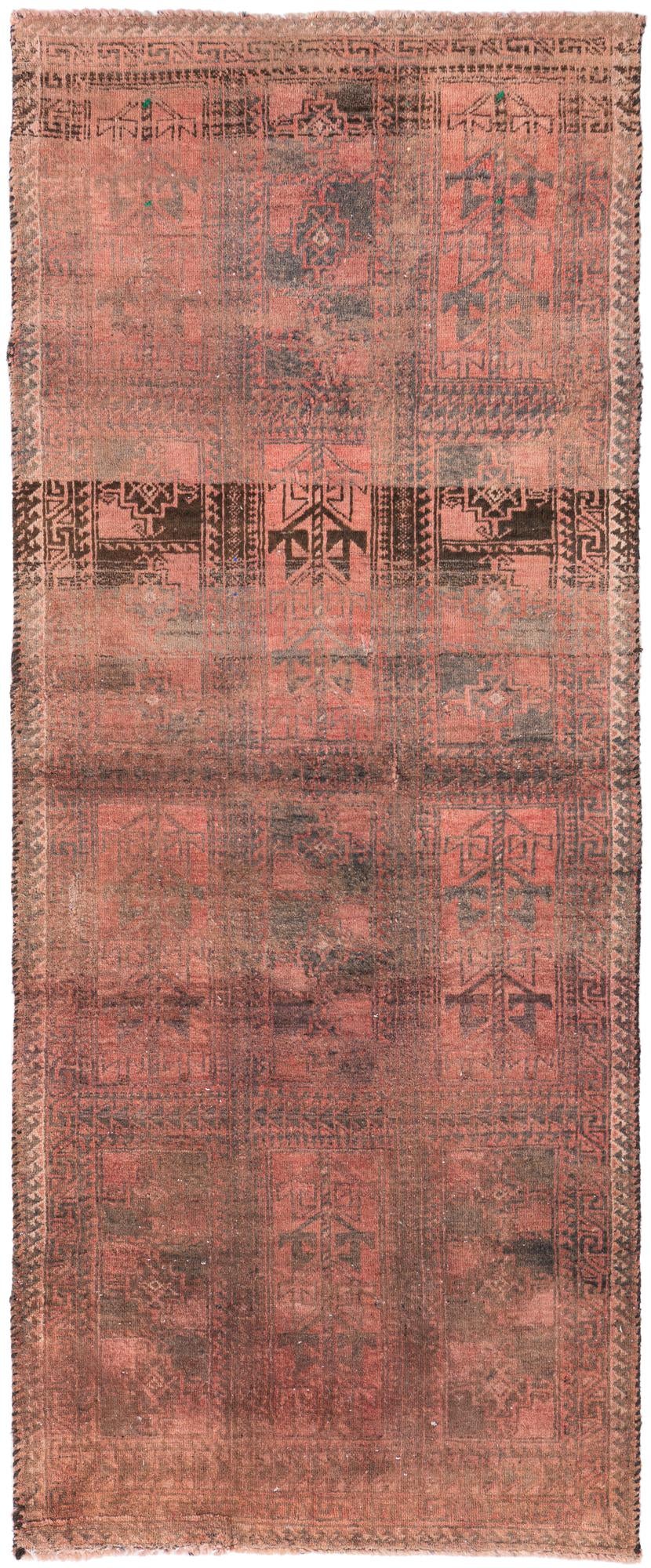 2' 8 x 6' 4 Hand Knotted Ultra Vintage Persian Wool Runner Rug