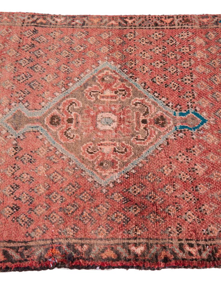 Detail image of 2' 7 x 4' 5  Hand Knotted Ultra Vintage Persian Wool Runner Rug