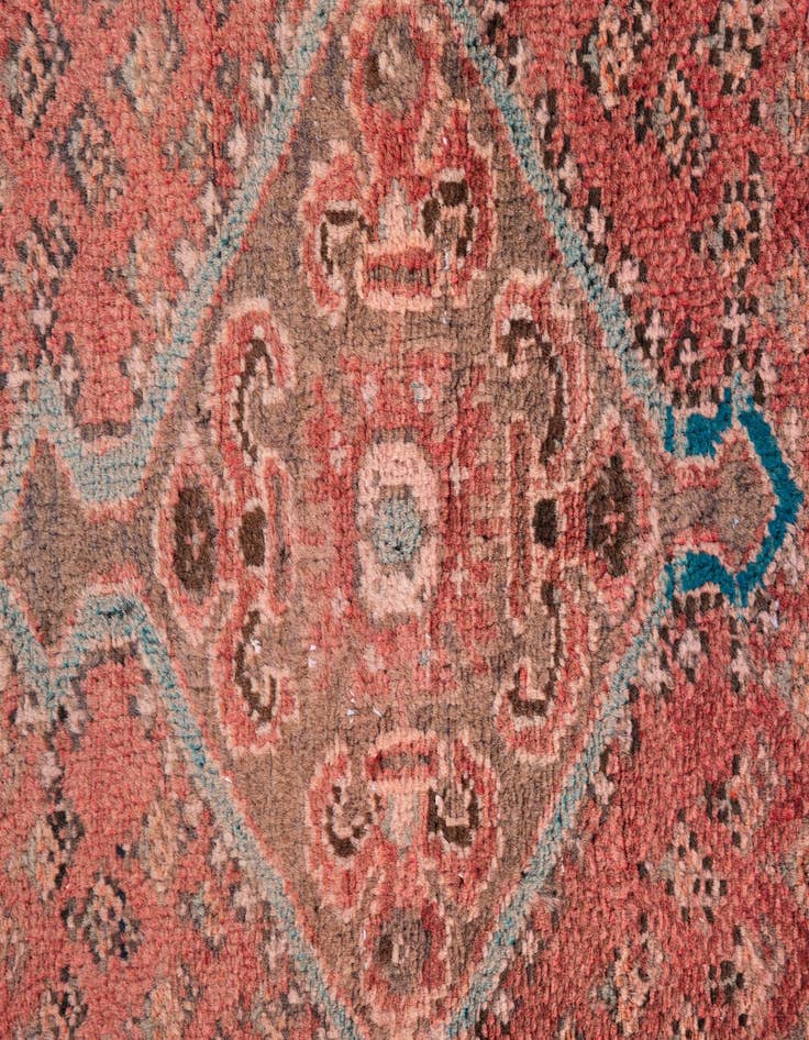 Detail image of 2' 7 x 4' 5  Hand Knotted Ultra Vintage Persian Wool Runner Rug