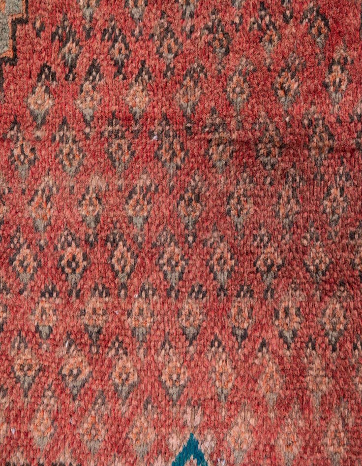 Detail image of 2' 7 x 4' 5  Hand Knotted Ultra Vintage Persian Wool Runner Rug