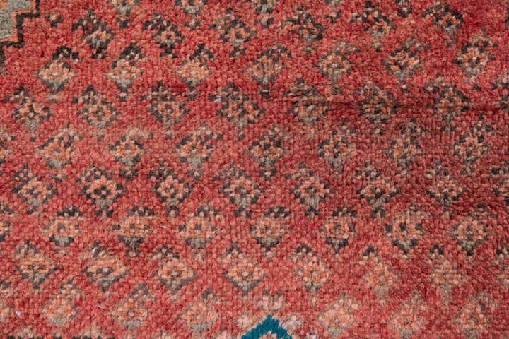 2' 7 x 4' 5 Hand Knotted Ultra Vintage Persian Wool Runner Rug