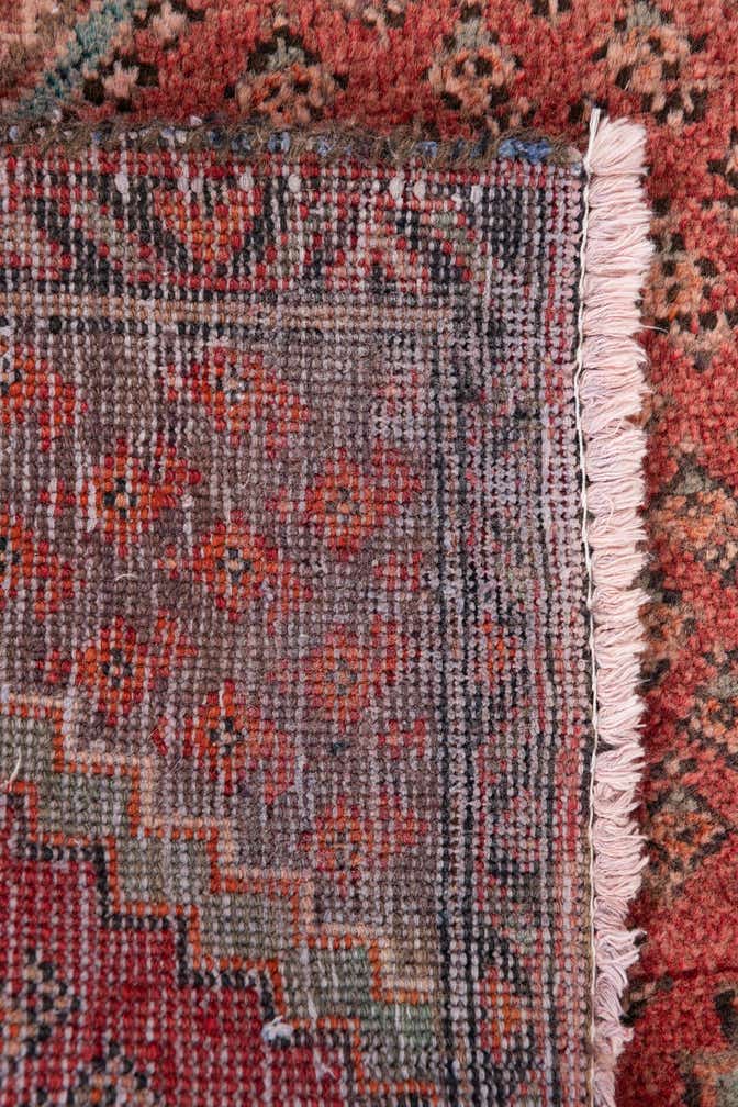 2' 7 x 4' 5 Hand Knotted Ultra Vintage Persian Wool Runner Rug