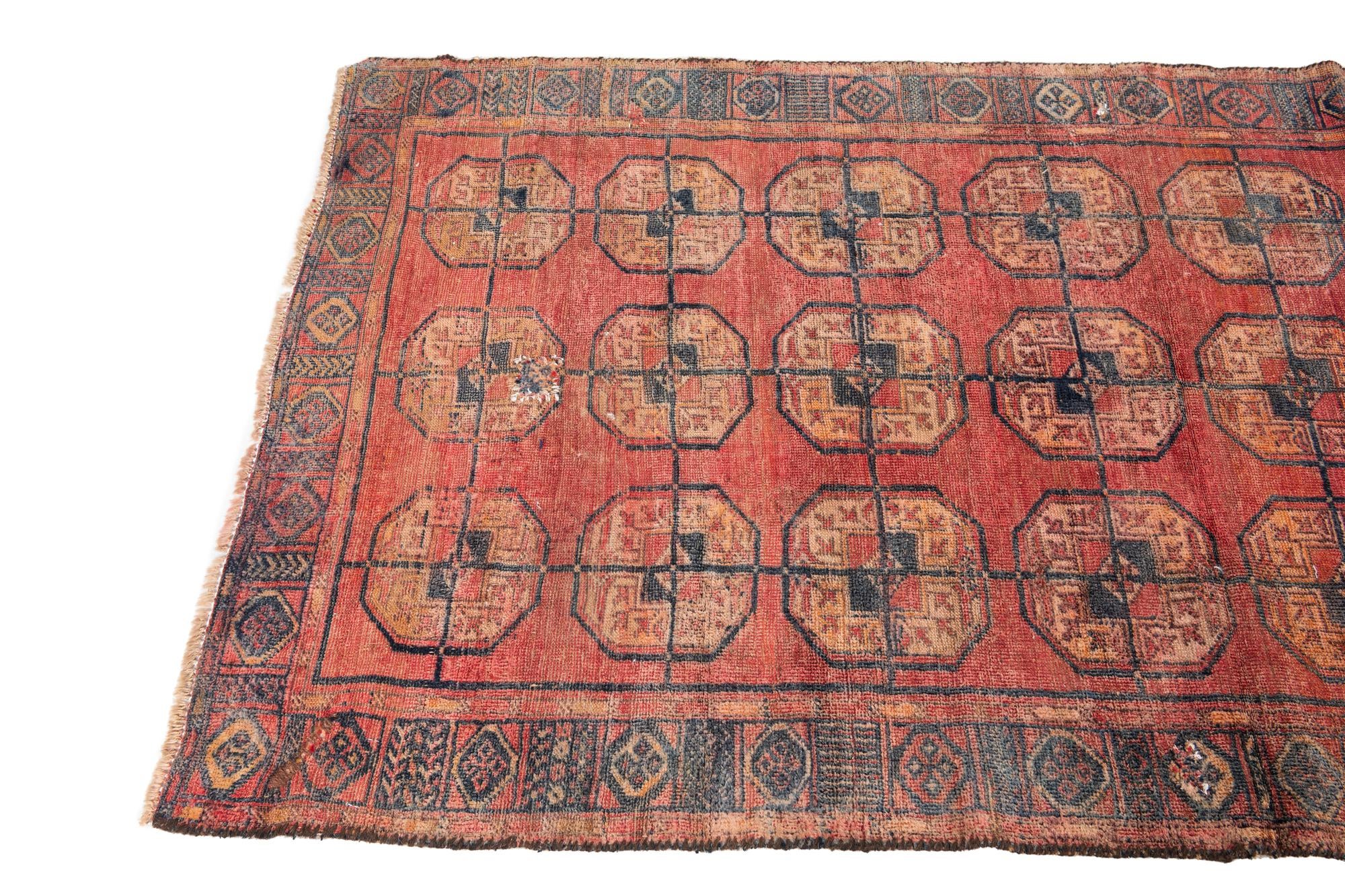 3' 1 x 6' 2 Hand Knotted Ultra Vintage Persian Wool Runner Rug
