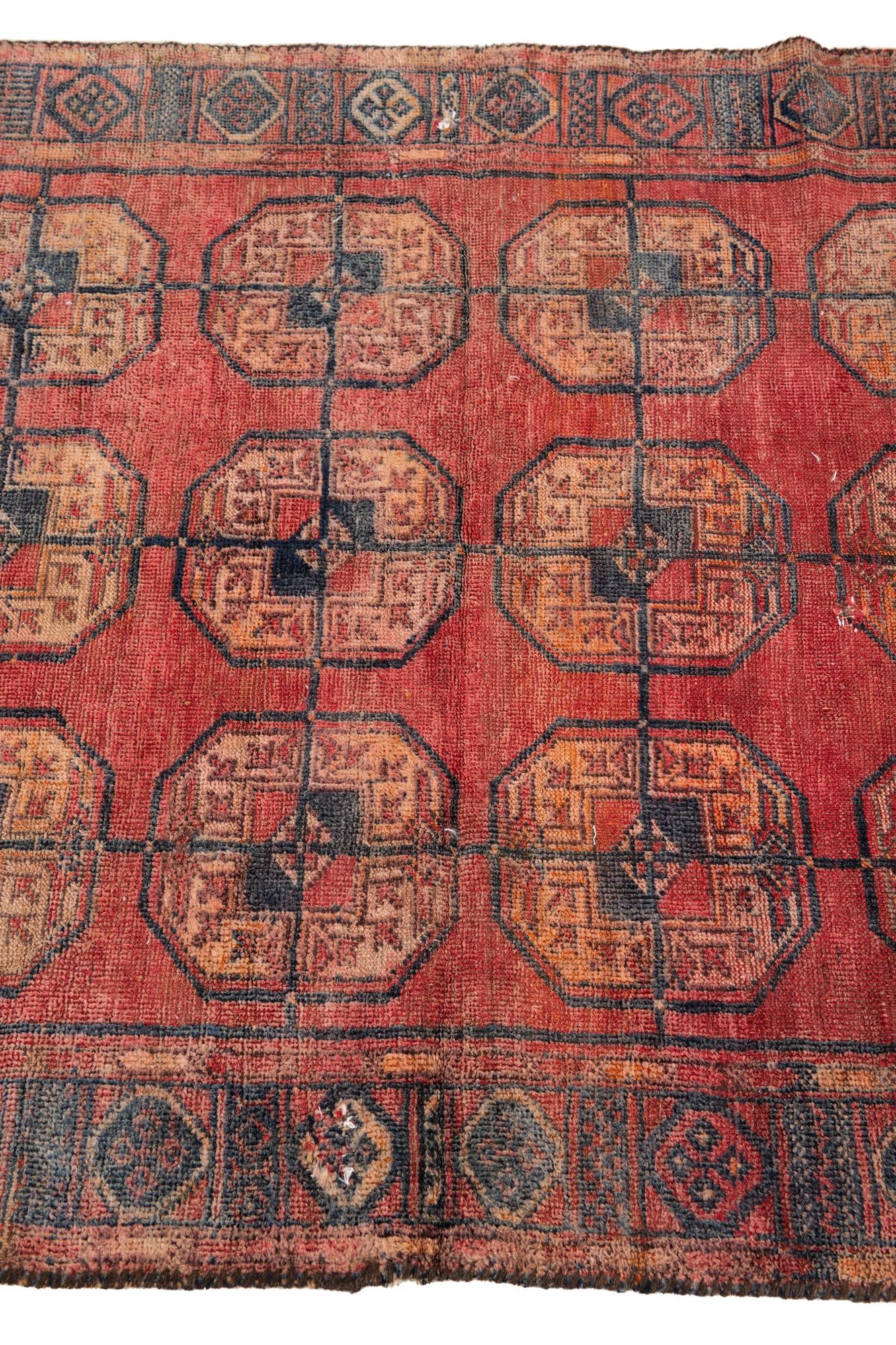 3' 1 x 6' 2 Hand Knotted Ultra Vintage Persian Wool Runner Rug